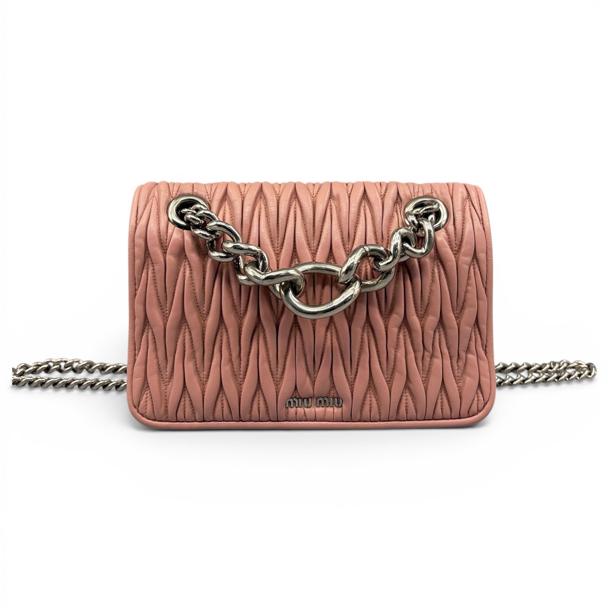 Miu Club leather handbag