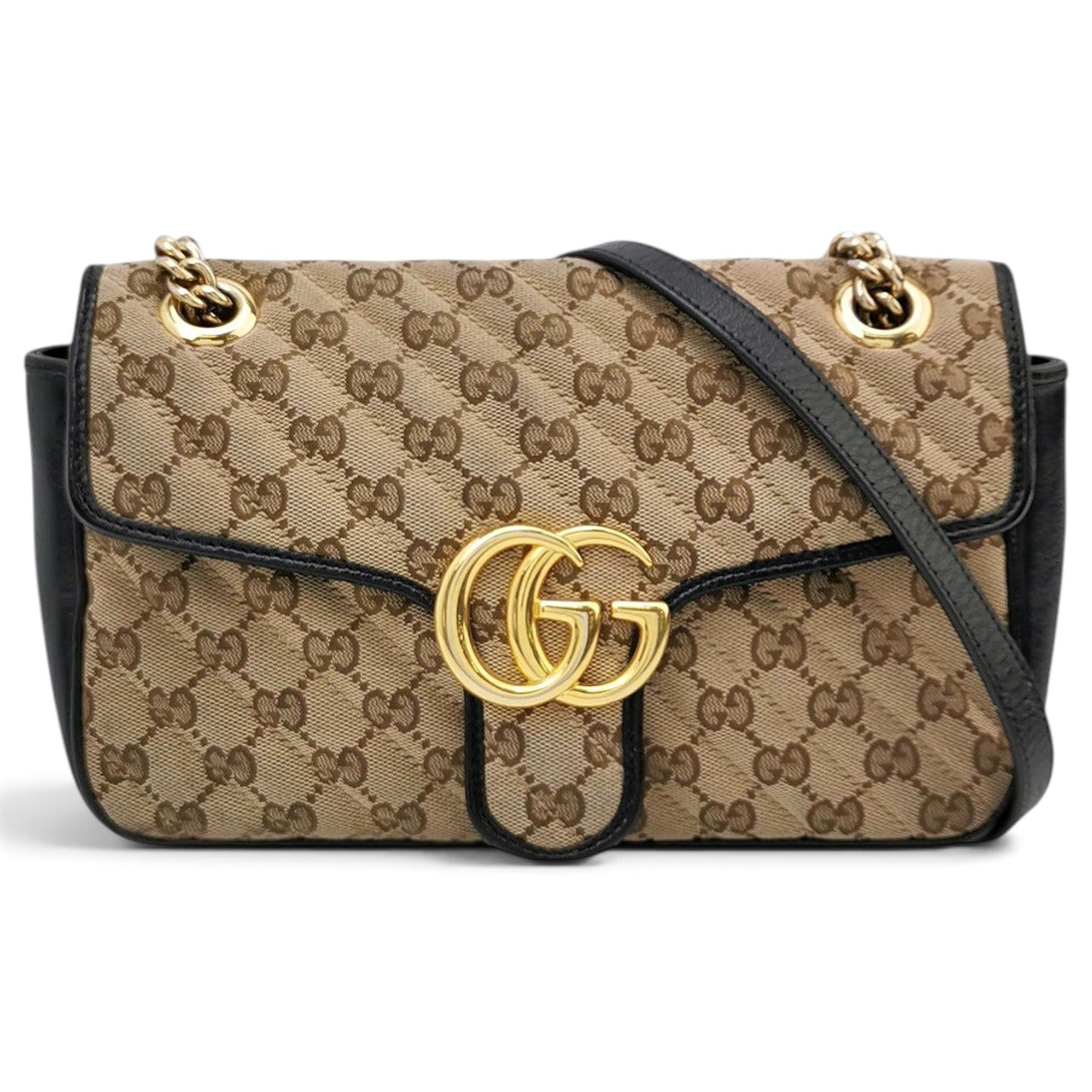 GG Marmont Flap cloth crossbody bag