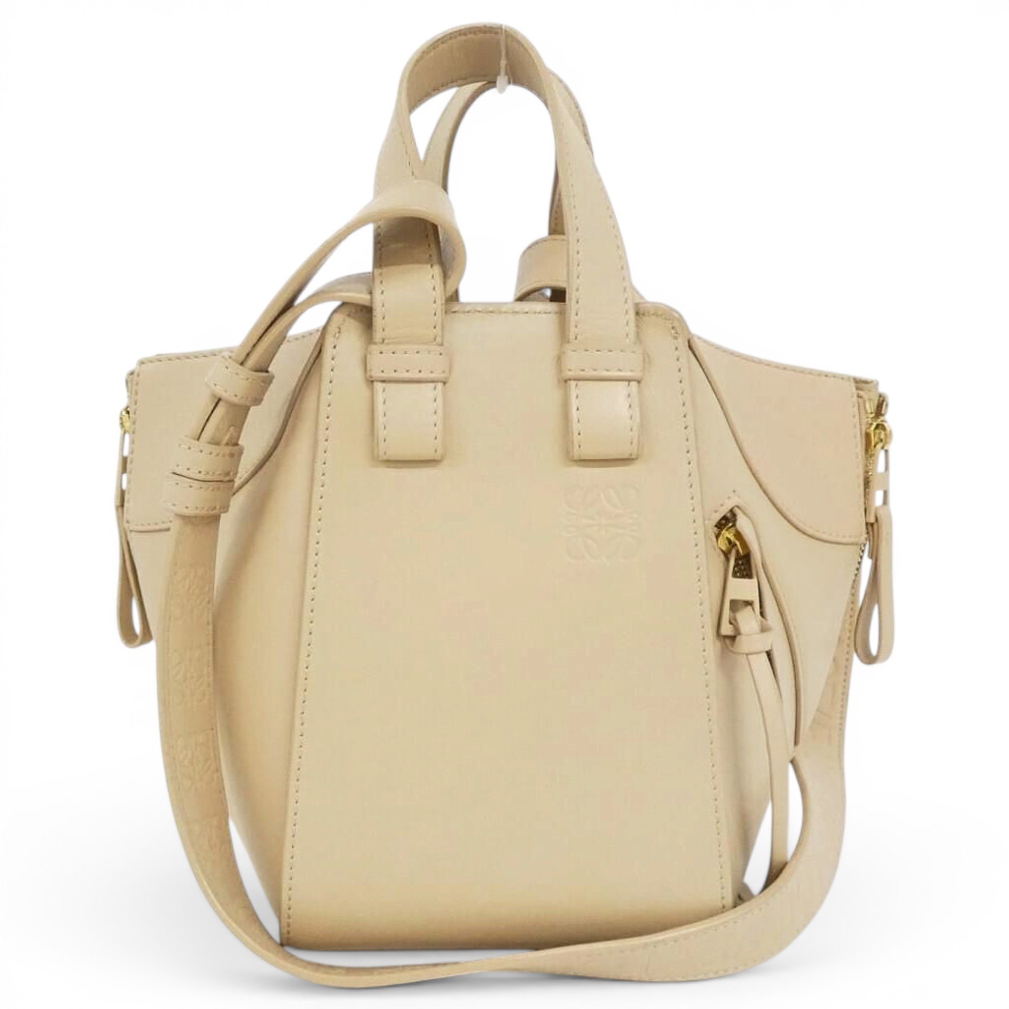 Hammock leather handbag