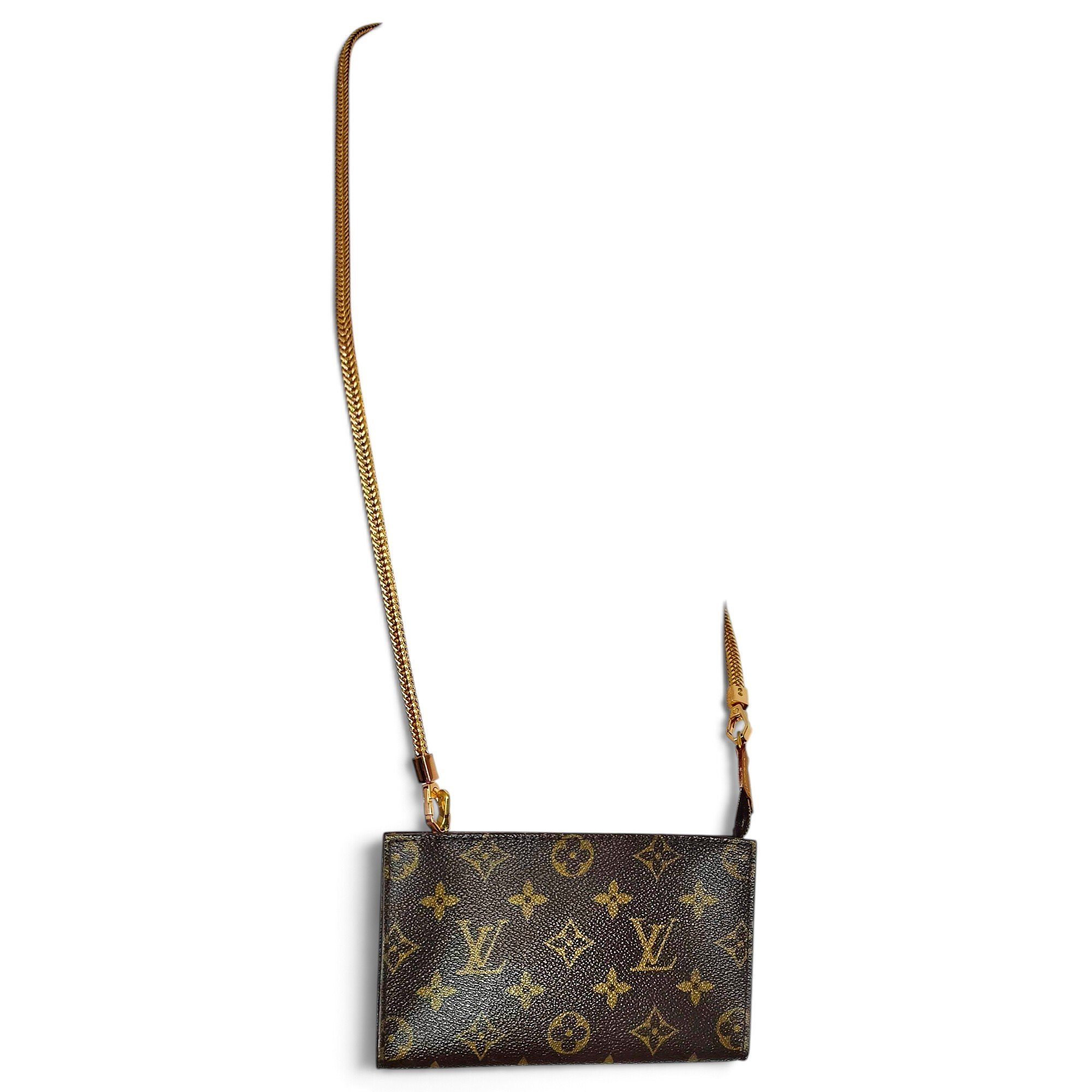 Leather clutch bag