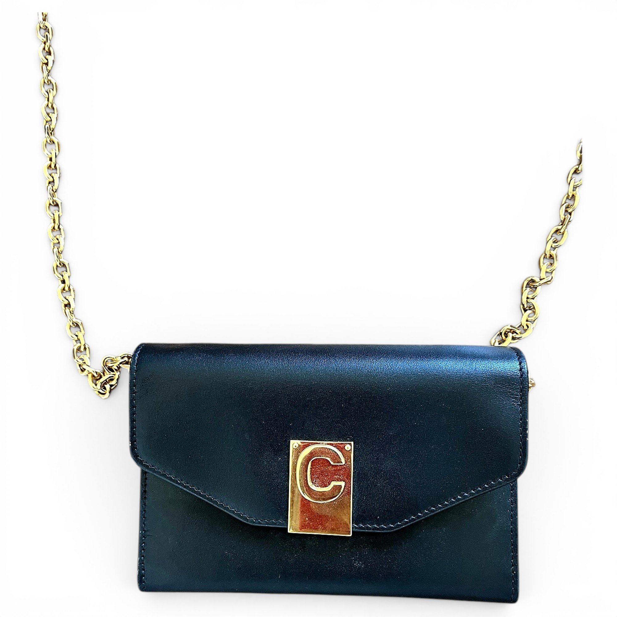 C bag leather crossbody bag