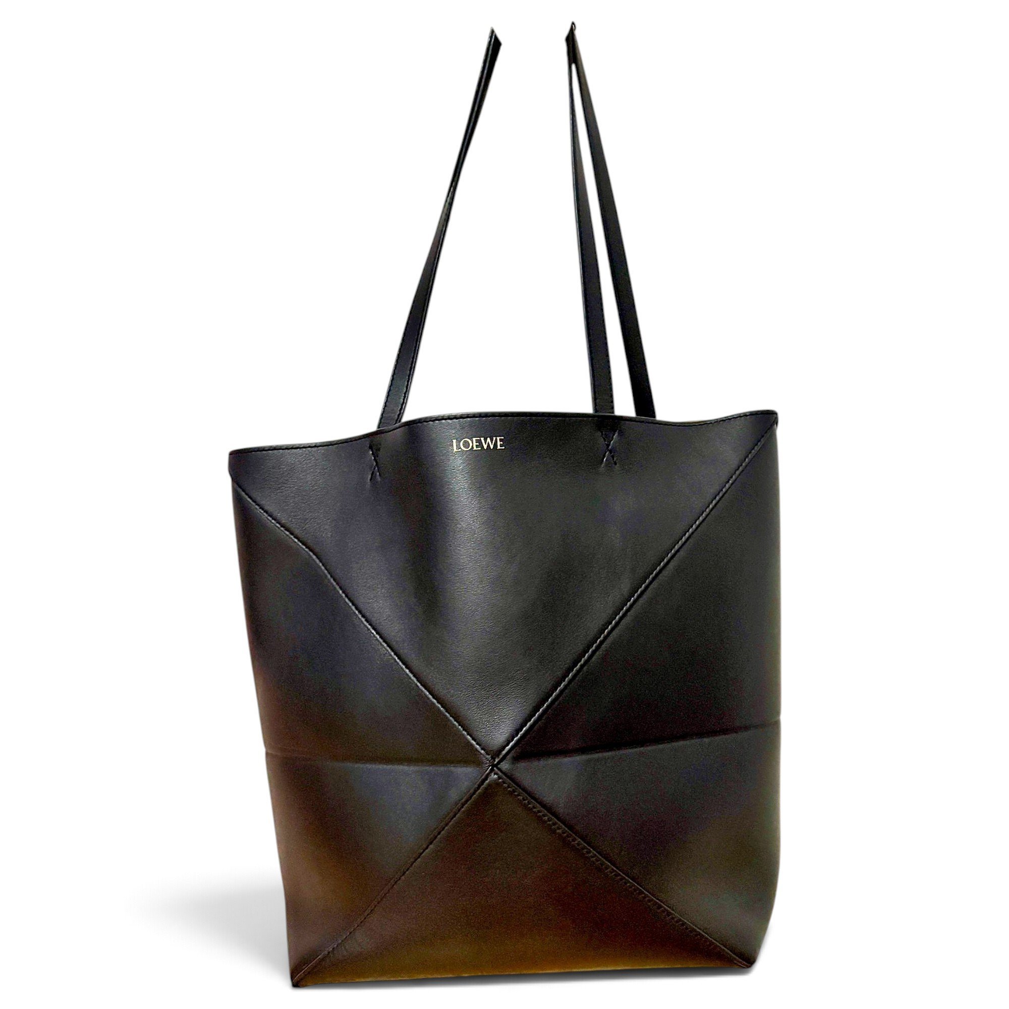 Puzzle Fold leather handbag