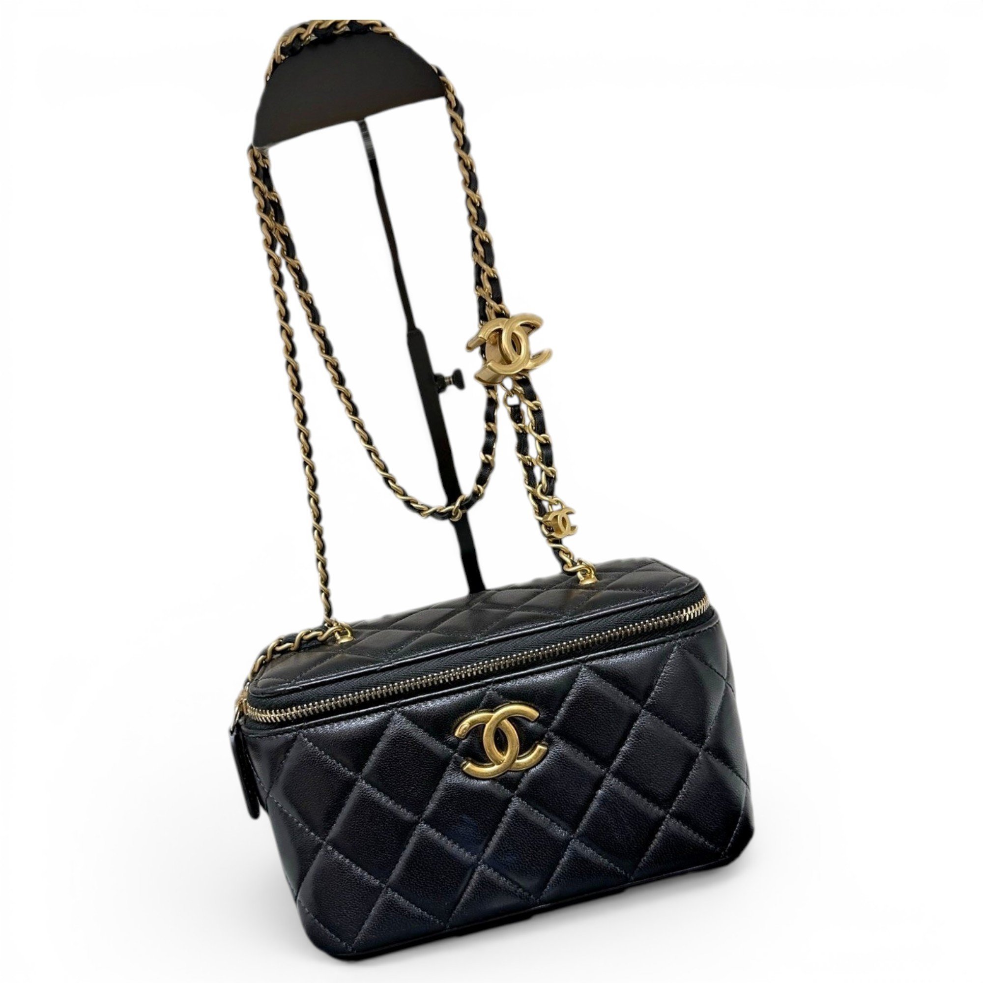 Trendy CC Vanity leather handbag
