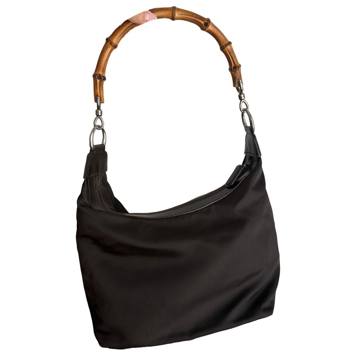 Vintage Bamboo Hobo leather handbag