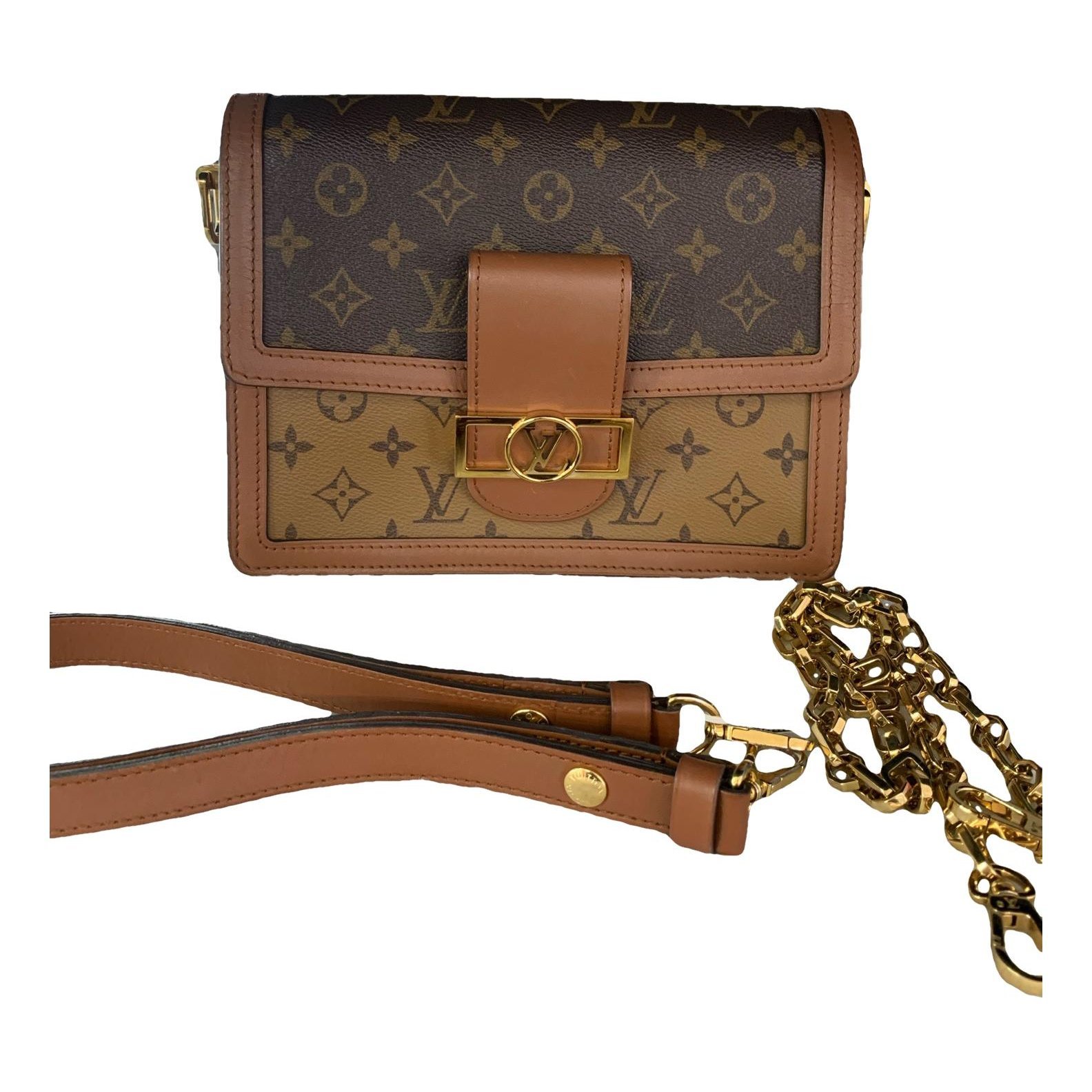 Dauphine leather handbag
