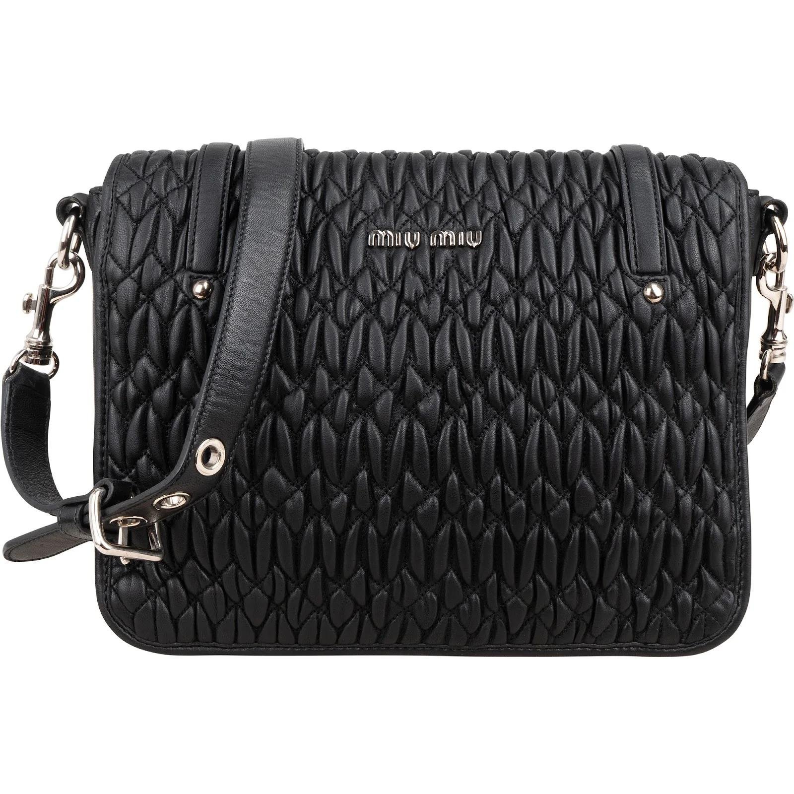 Matelassé leather crossbody bag