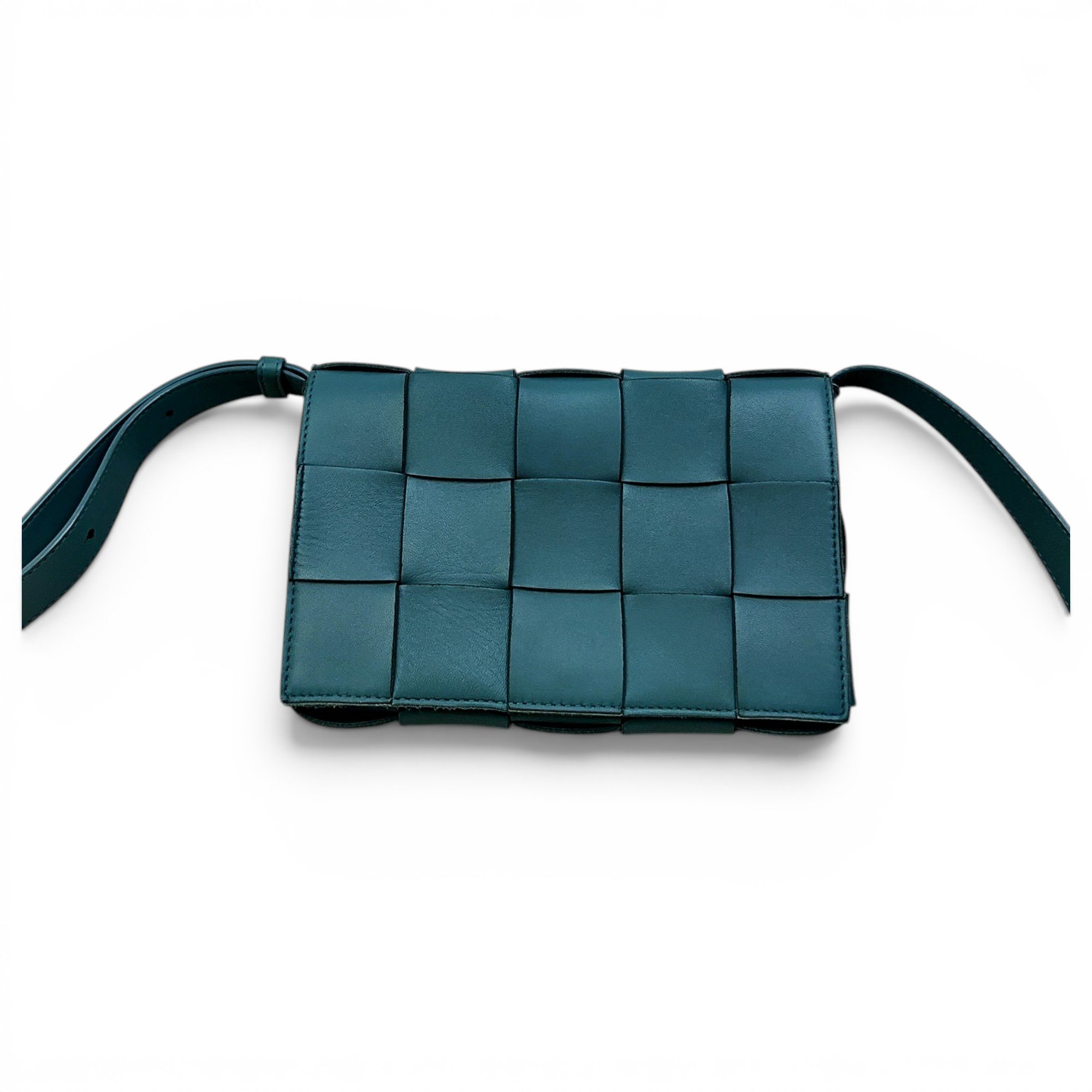 Cassette leather handbag
