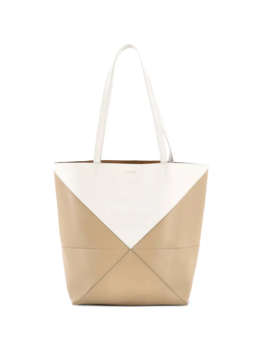 Puzzle Fold Leather Medium tote bag