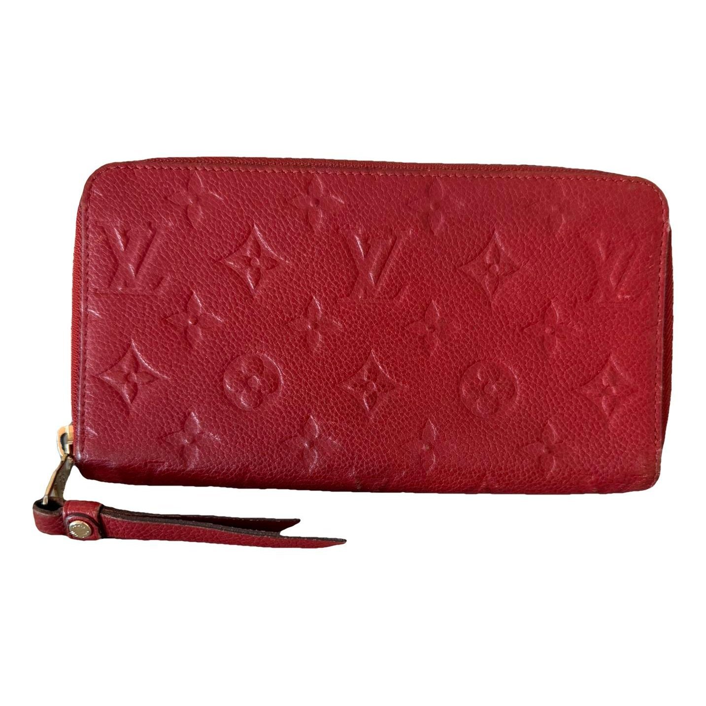 Leather clutch bag