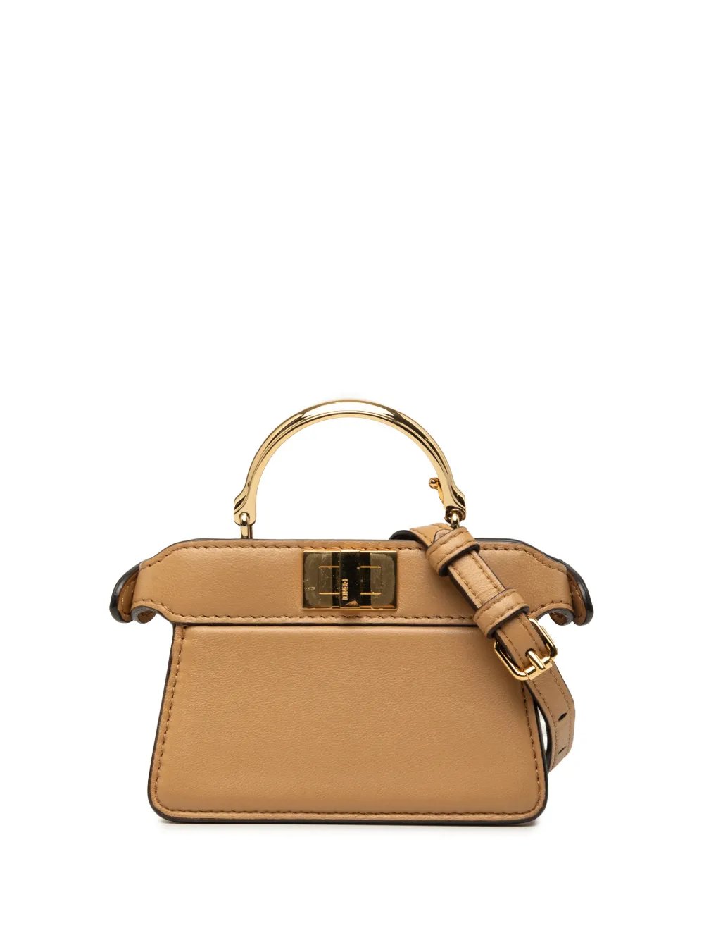 2010-2026 Nano Calfskin Peekaboo ISeeU Maxi Handle satchel