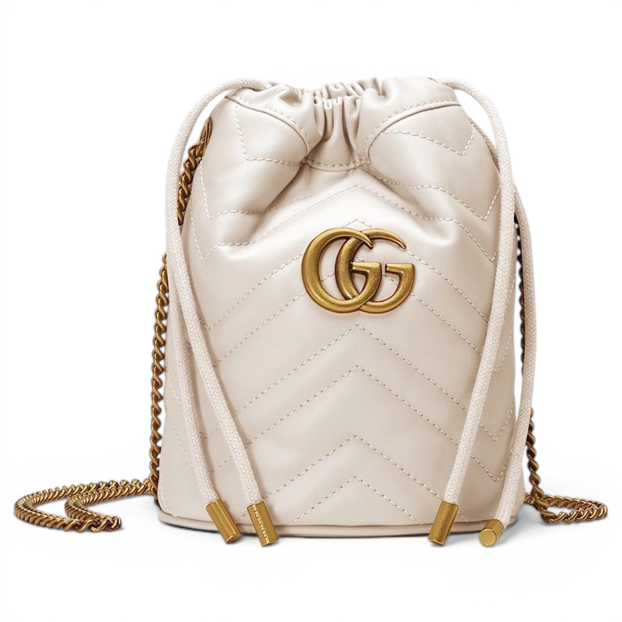 GG Marmont Chain Bucket leather crossbody bag