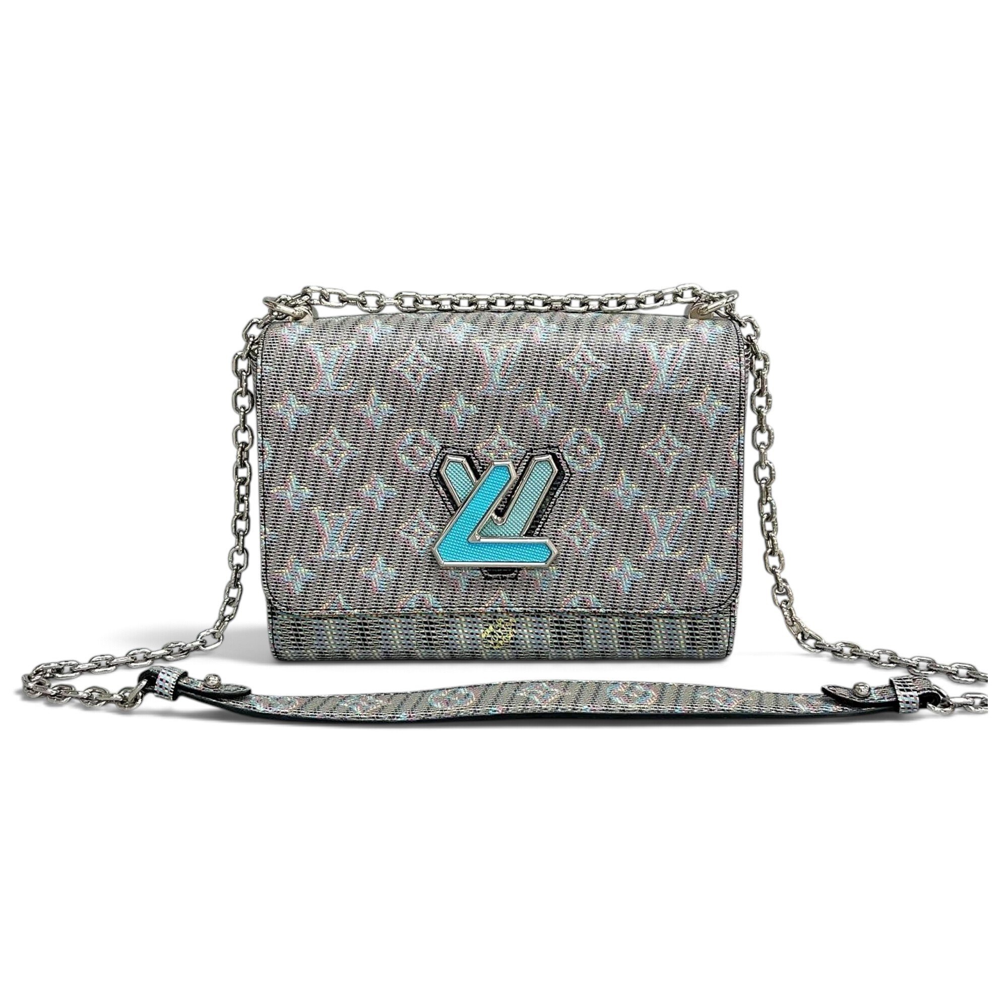 Twist leather handbag