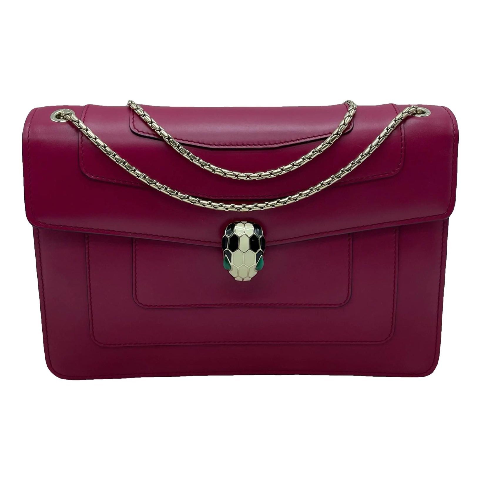 Serpenti leather handbag