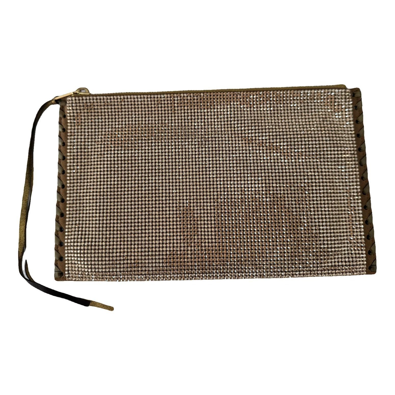 Leather clutch bag