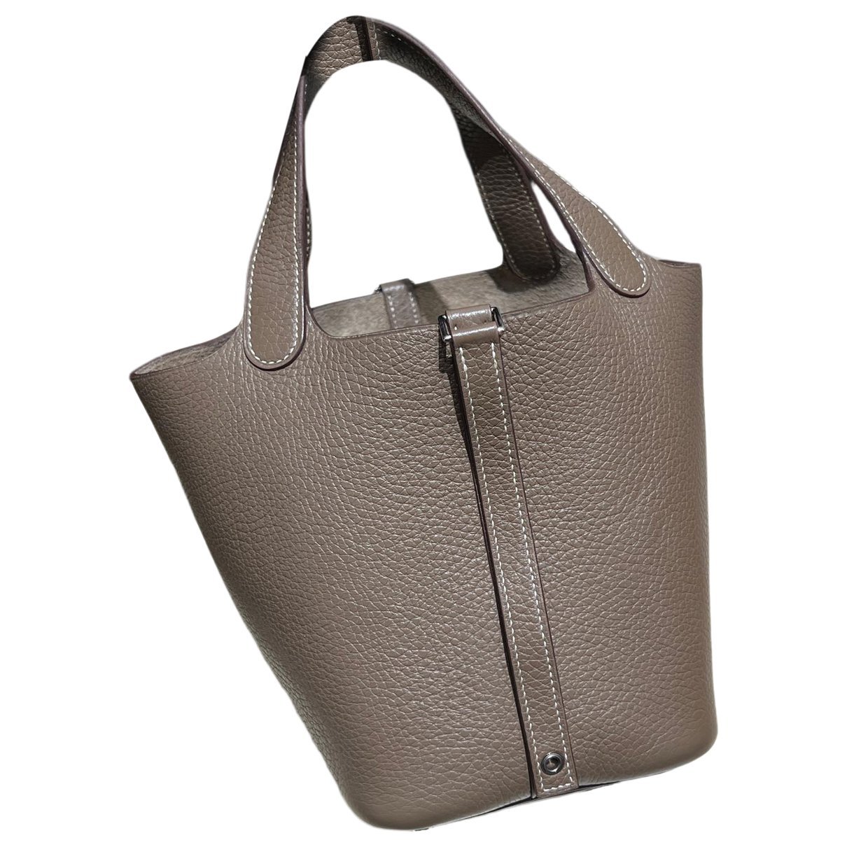 Picotin leather tote