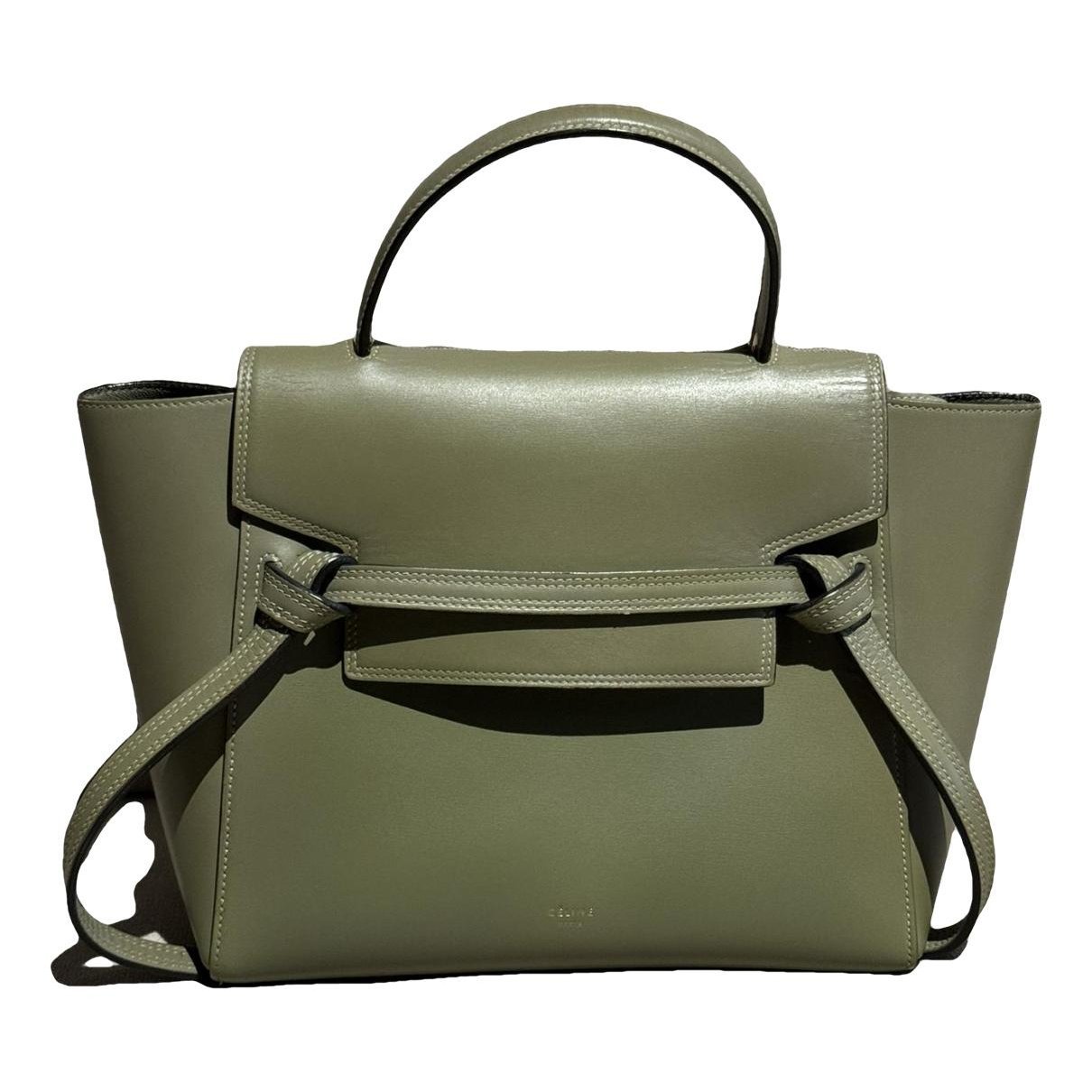 Belt leather handbag