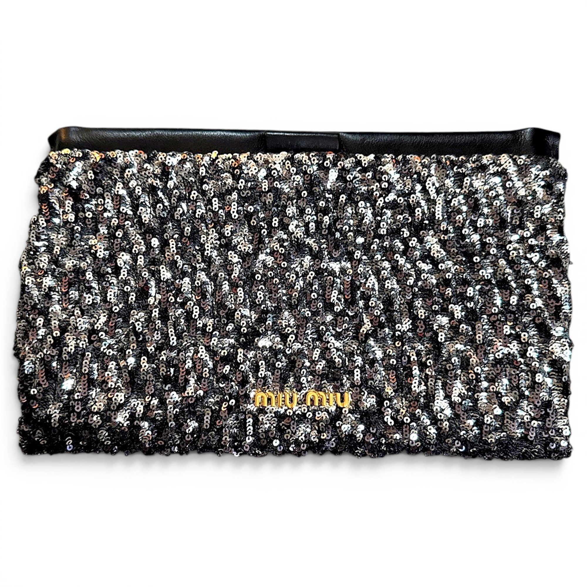 Glitter clutch bag
