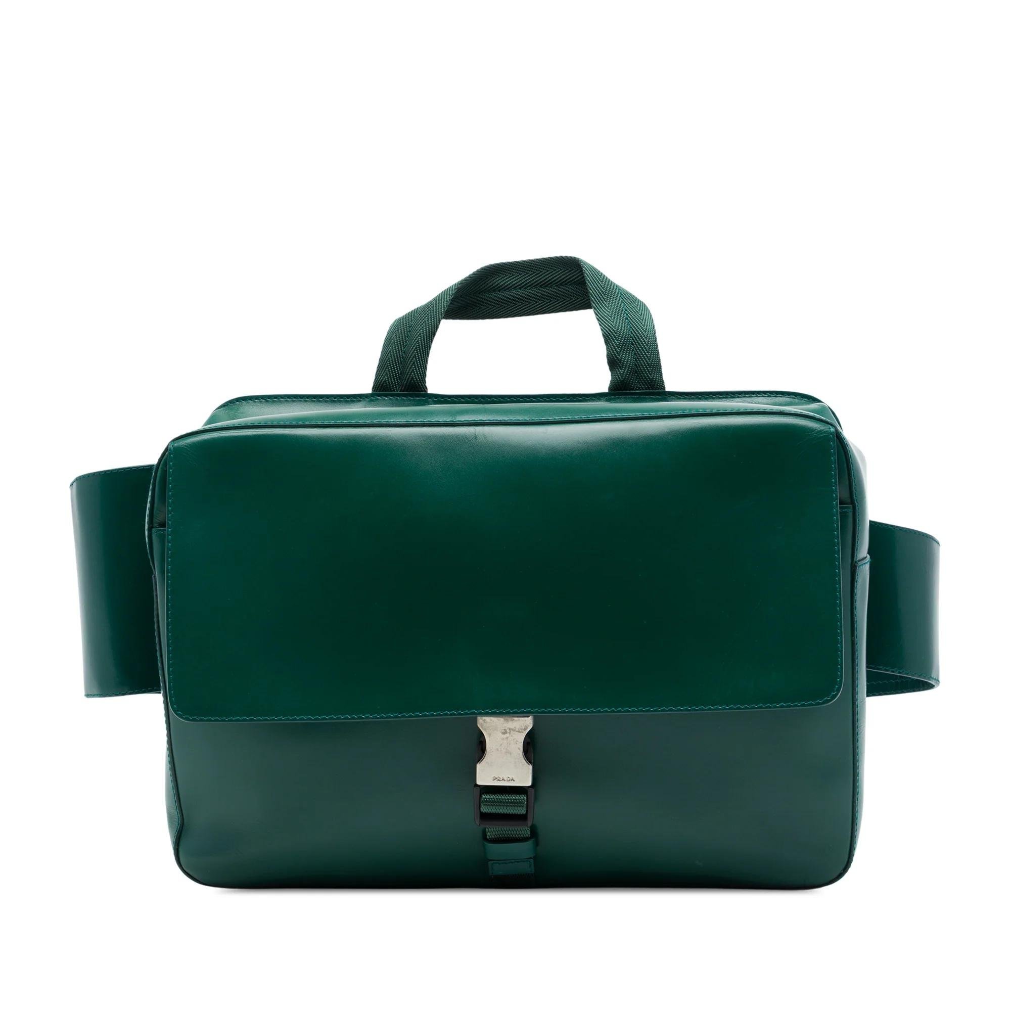 Buckle leather bag