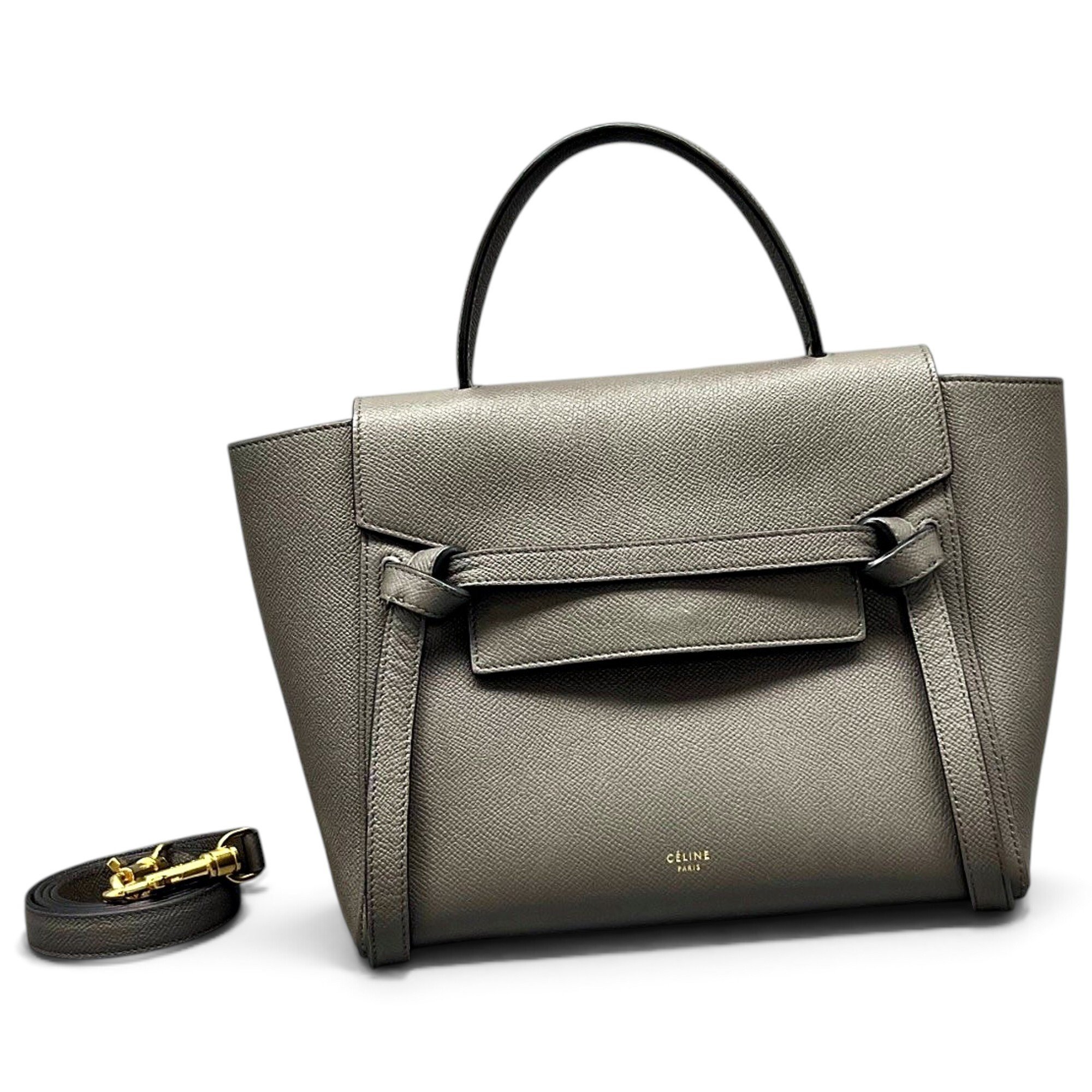 Belt leather handbag