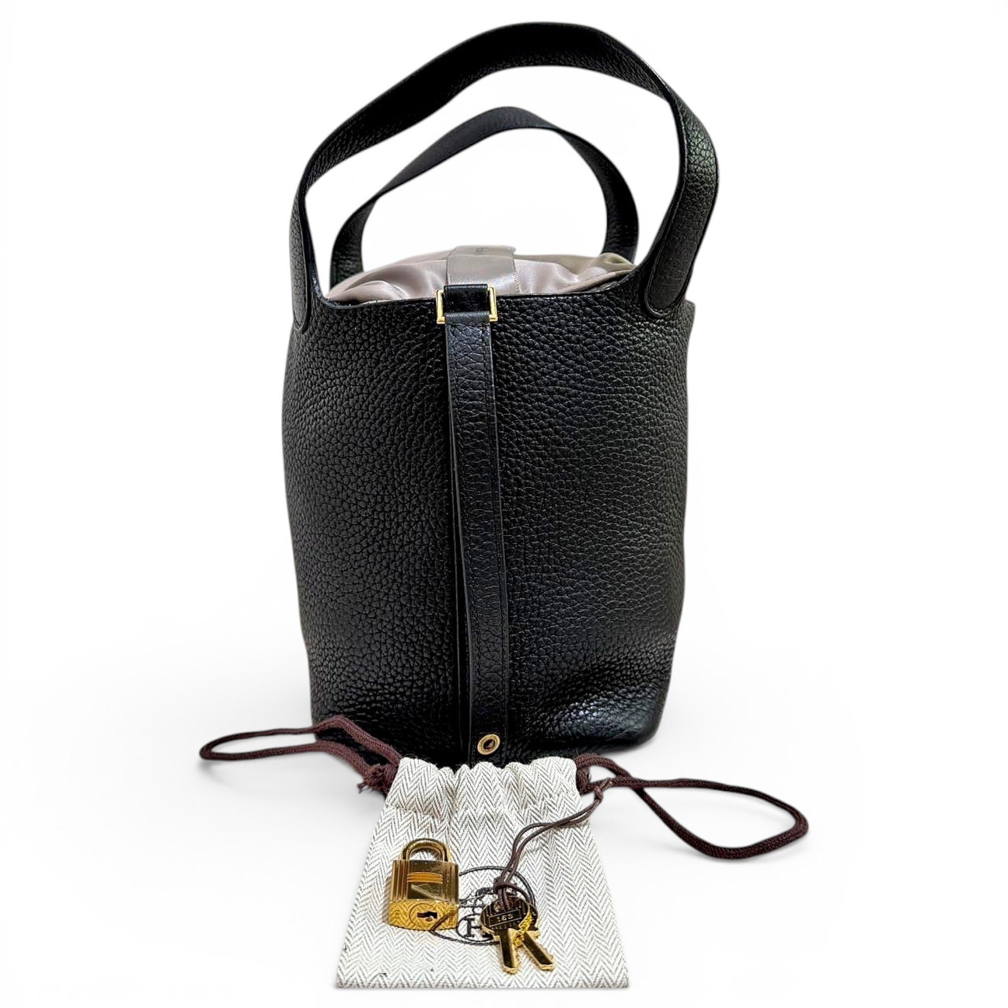 Picotin leather handbag
