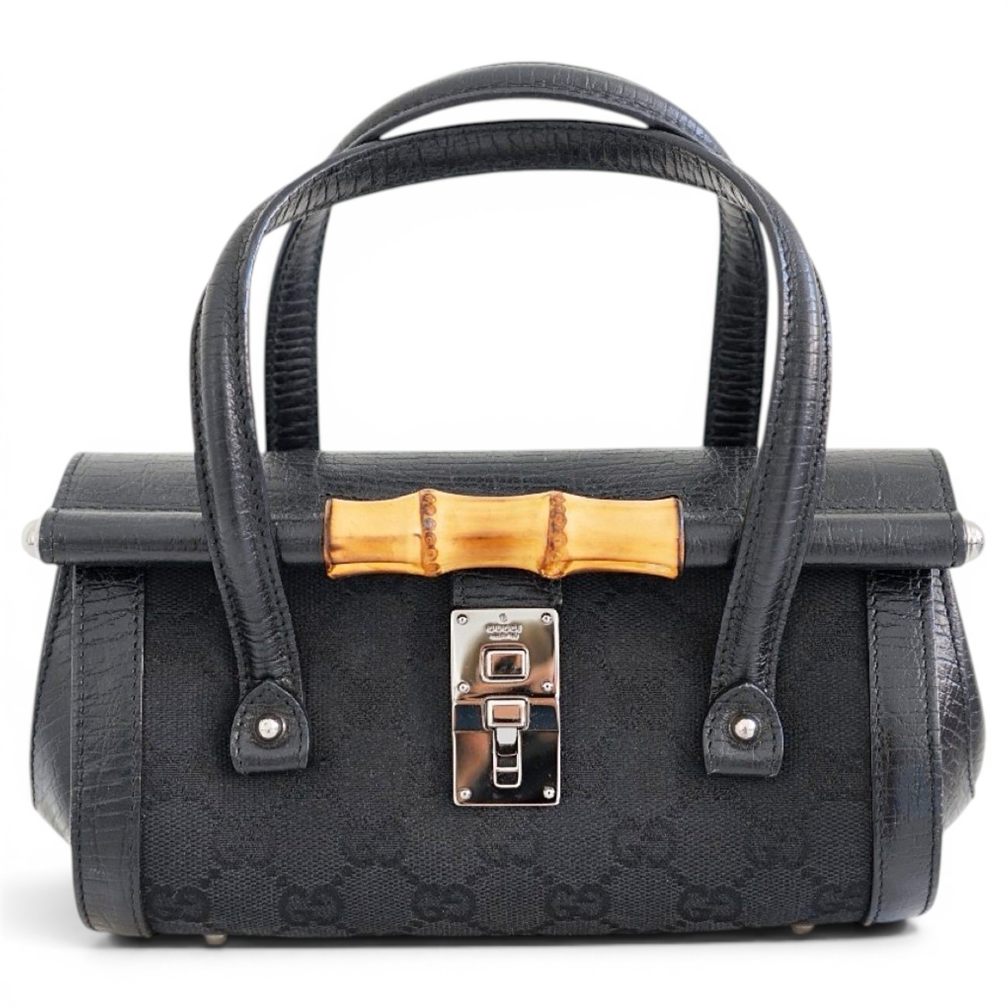 Bamboo Bullet leather handbag