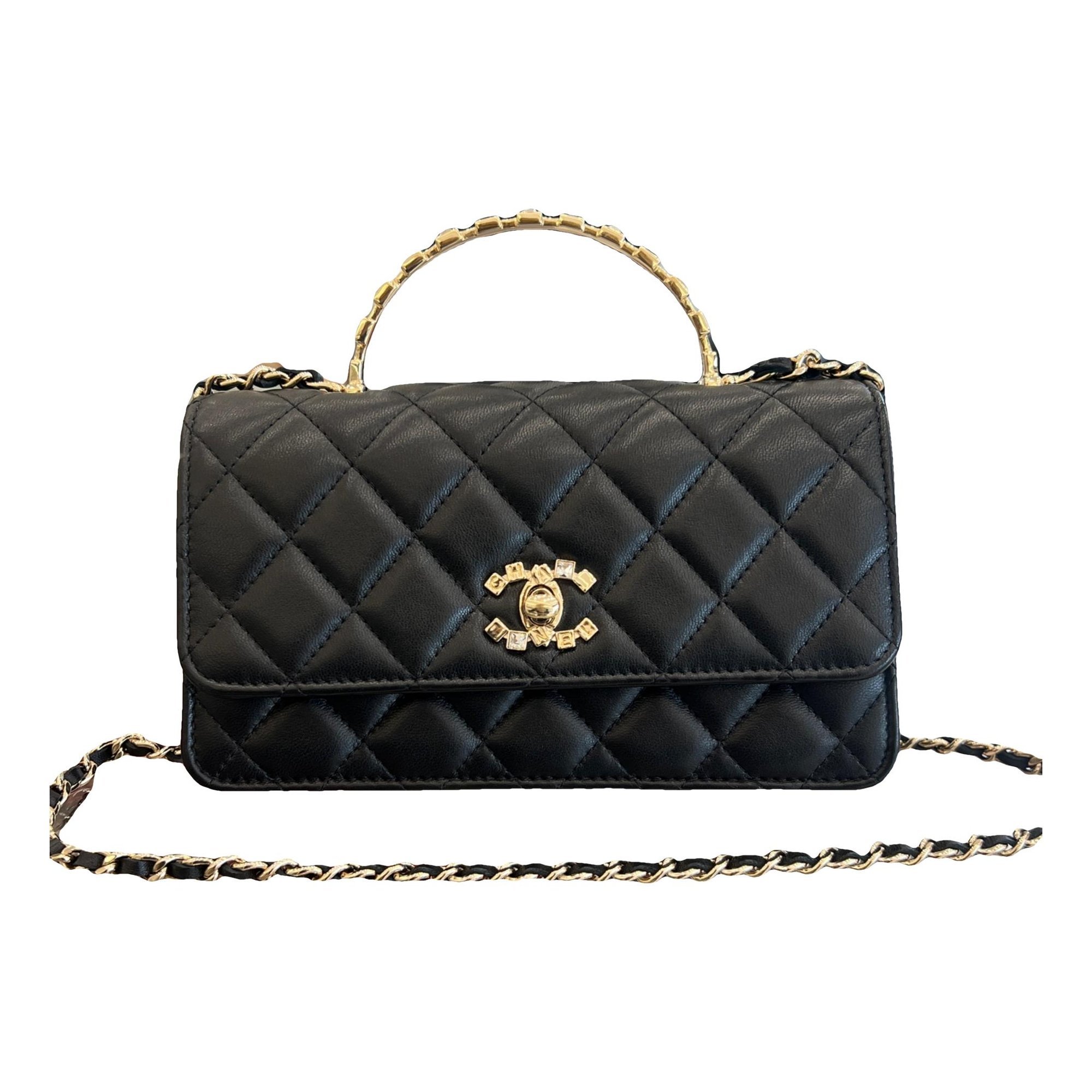Trendy CC Wallet on Chain leather crossbody bag