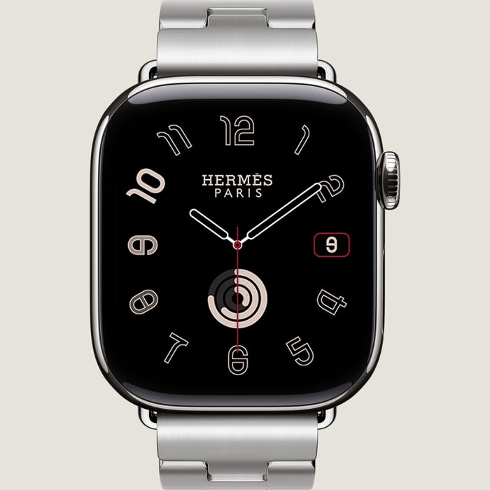Gris Band Apple Watch Hermès Single Tour 42 MM Grand H