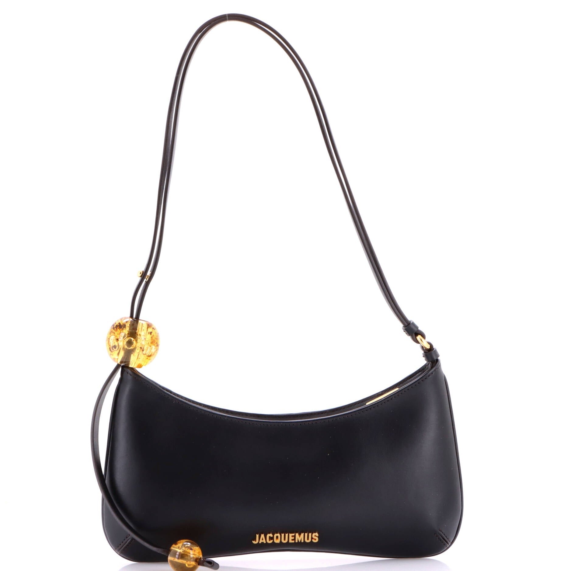 Jacquemus Le Bisou Perle Shoulder Bag Leather
