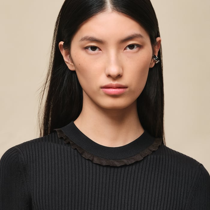 Noir Jewel Long-sleeve Sweater