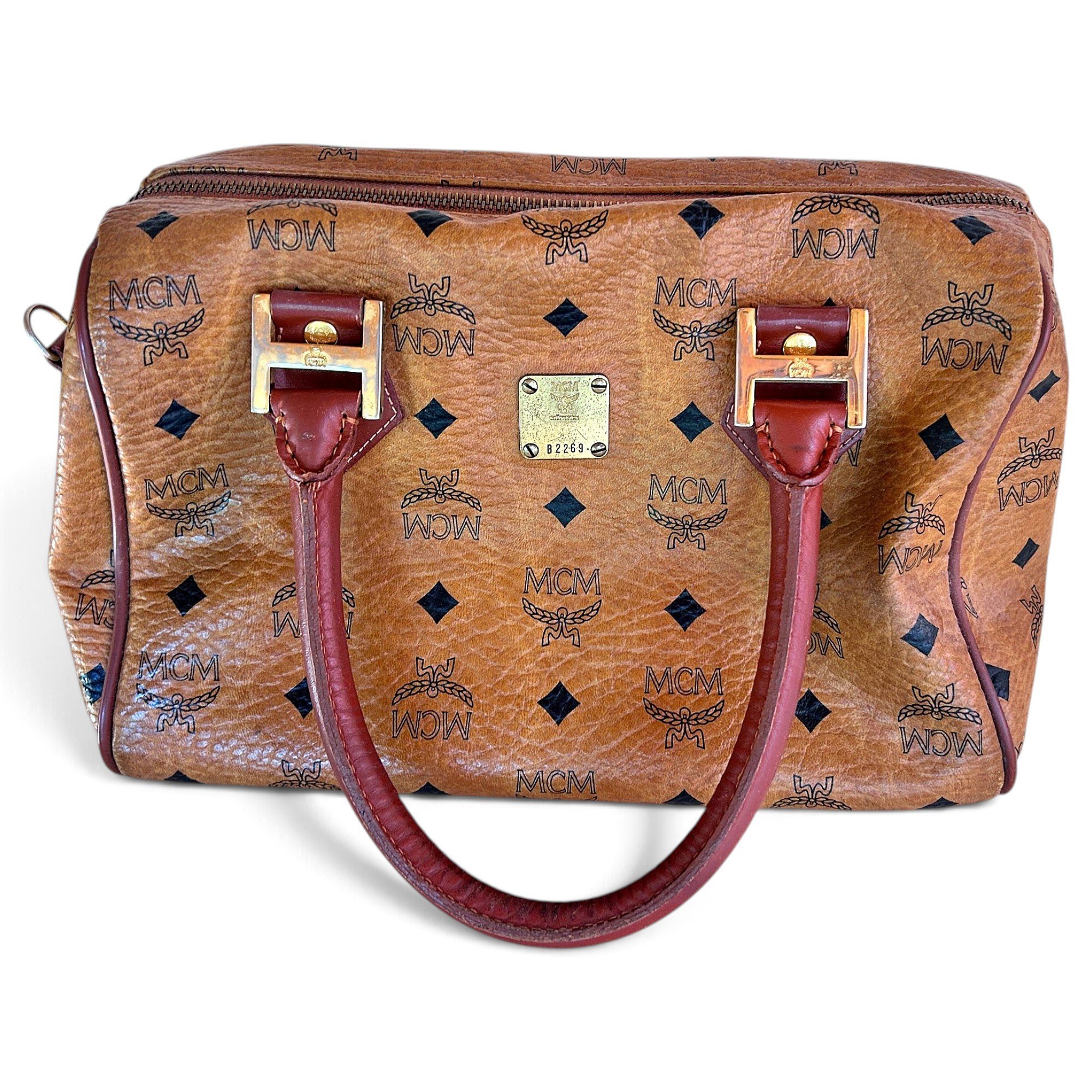 MCM Boston leather handbag