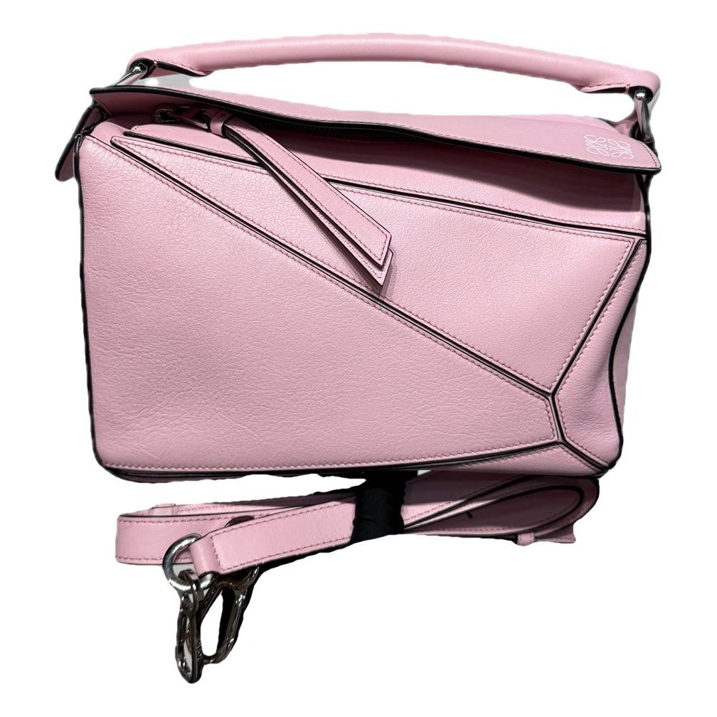 Puzzle leather handbag
