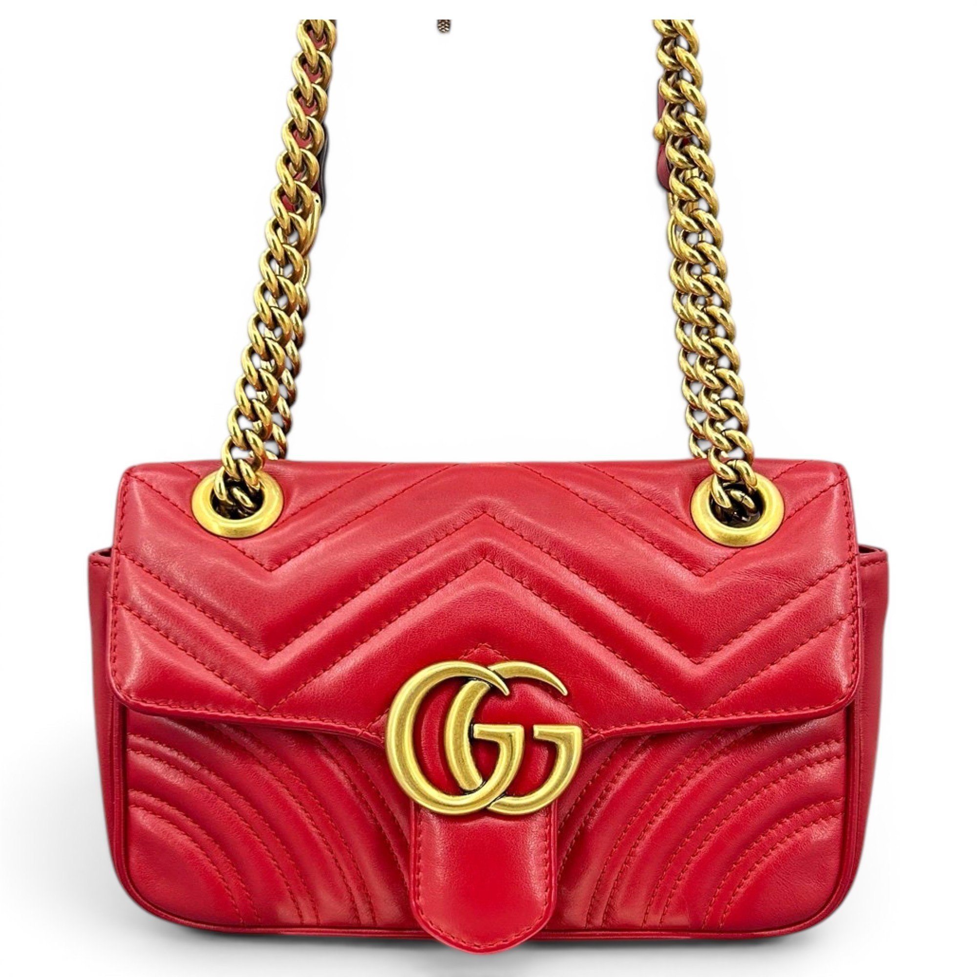 GG Marmont Chain Matelasse leather crossbody bag