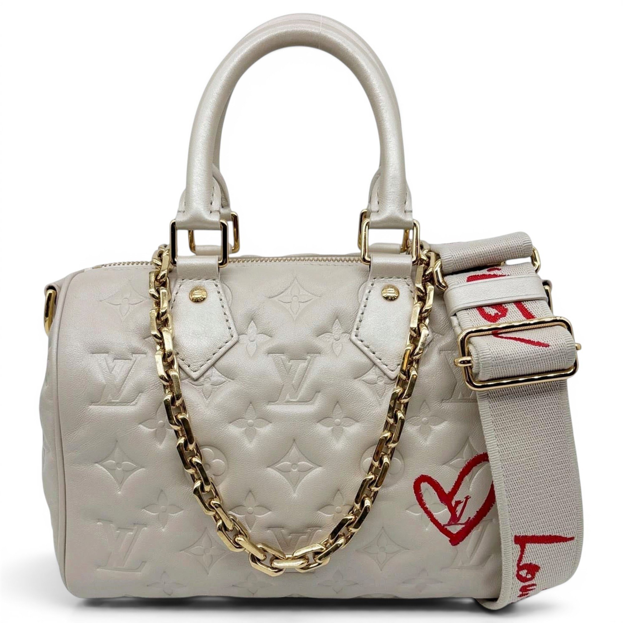 Speedy leather handbag