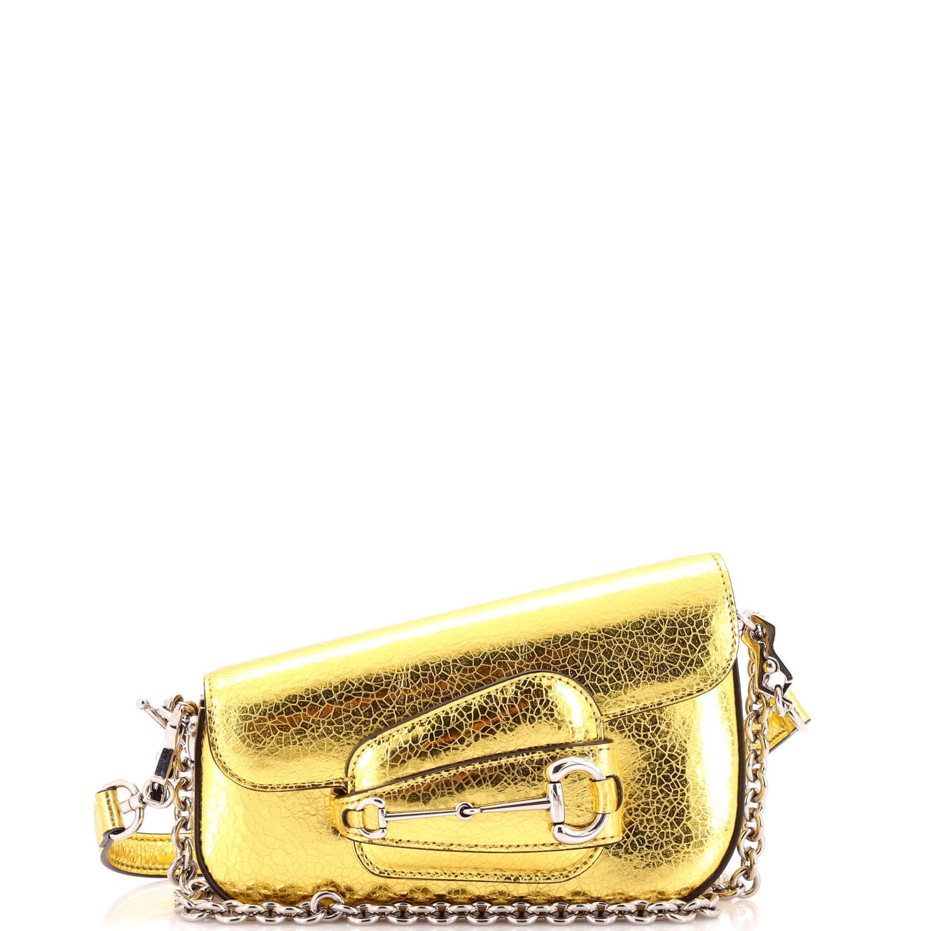Horsebit 1955 Asymmetric Shoulder Bag Leather Mini