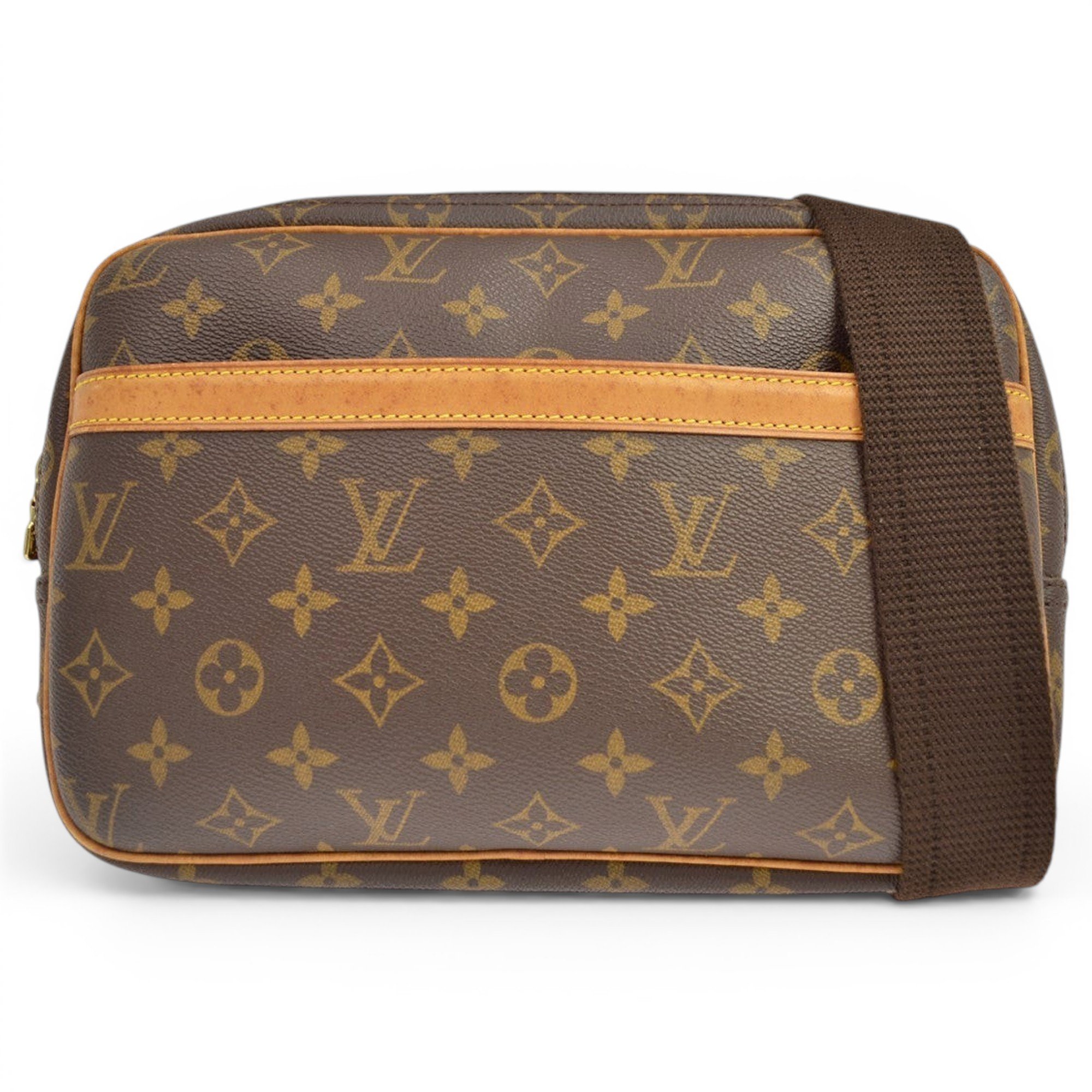 Reporter leather handbag