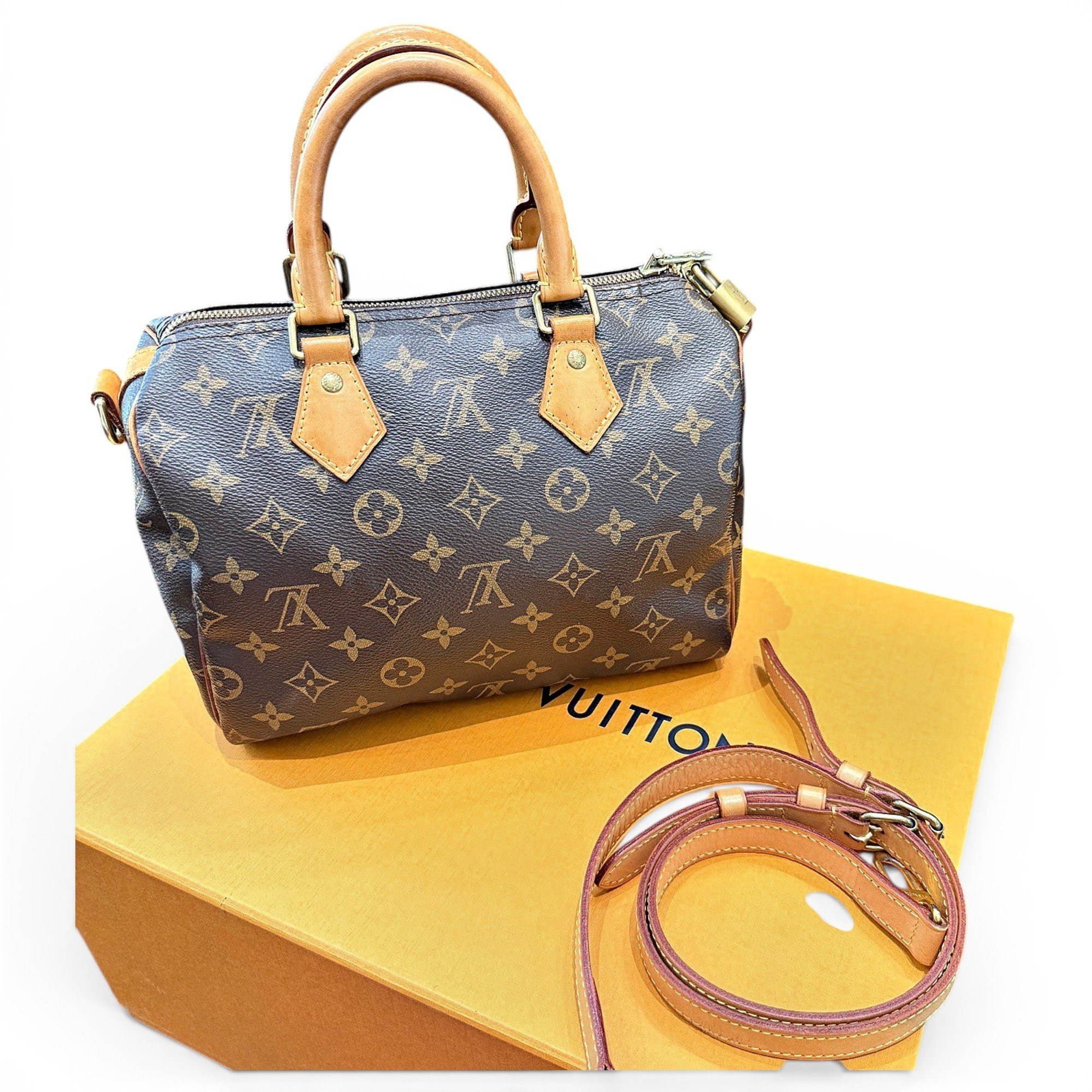 Speedy leather handbag