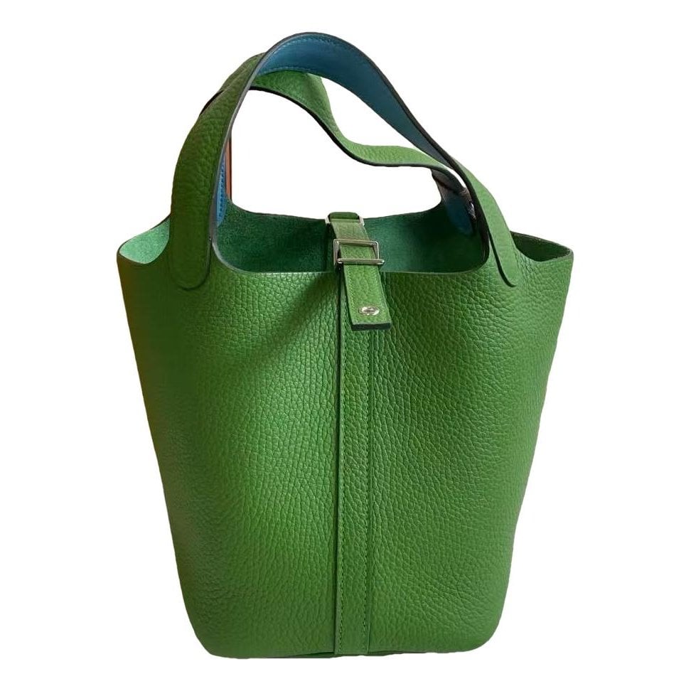 Picotin leather tote