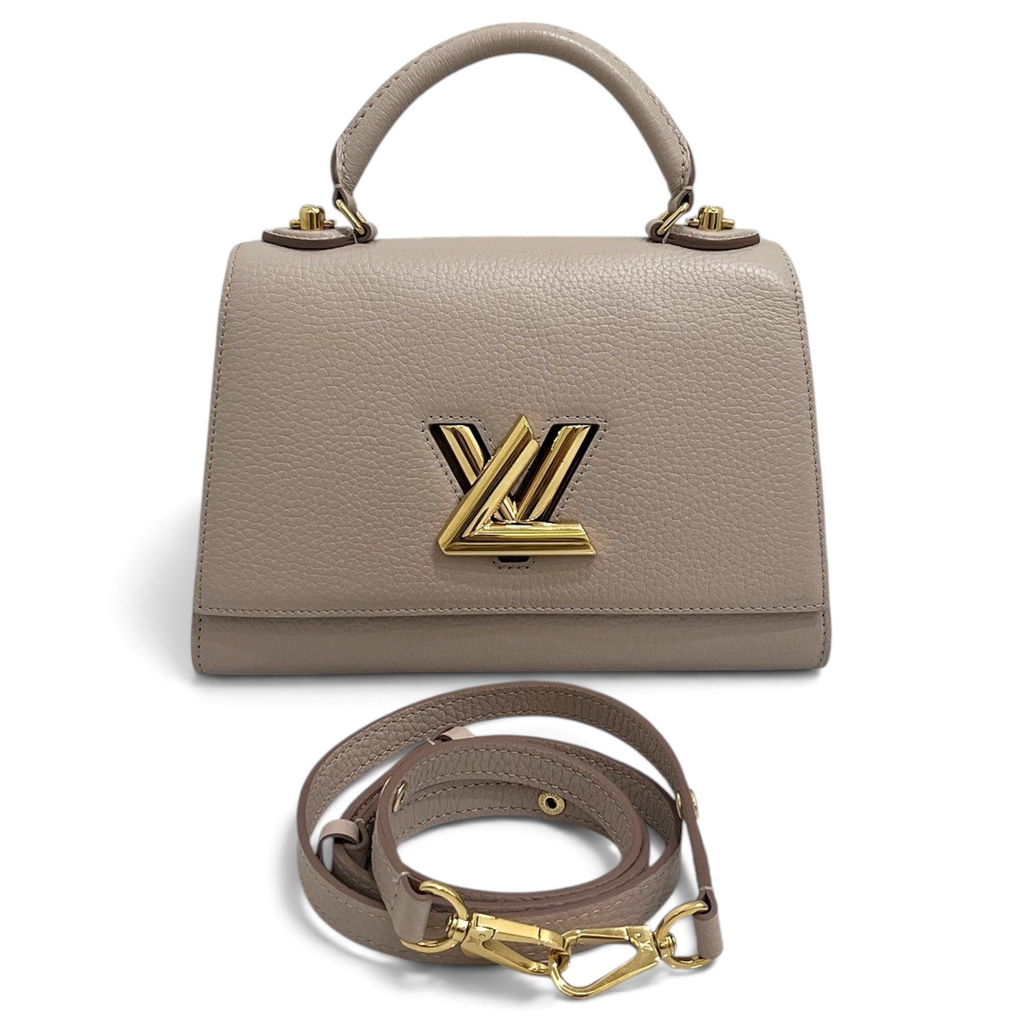 Twist One Handle leather handbag
