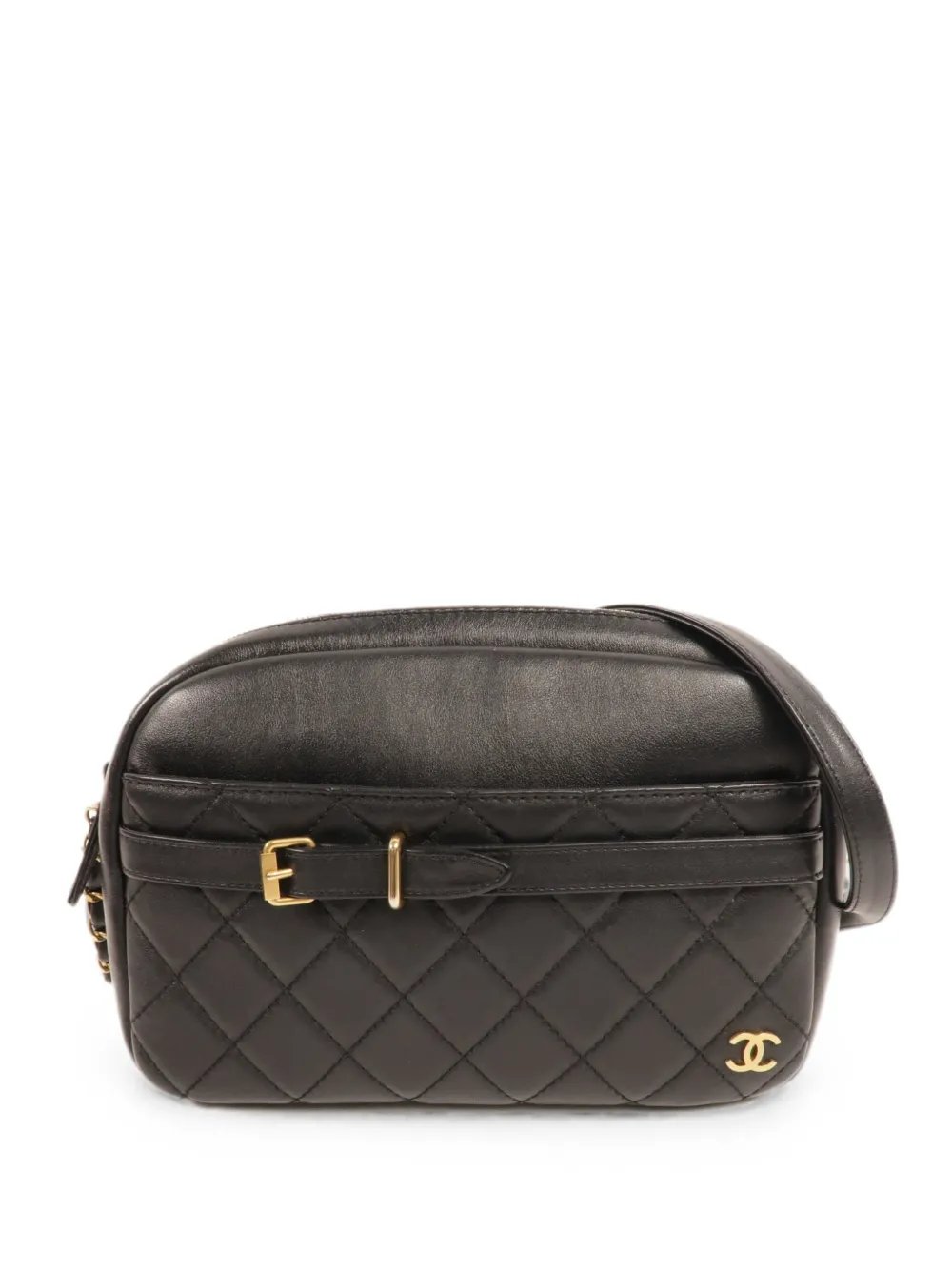 Chanel logo-detail diamond-quilted cross body bag