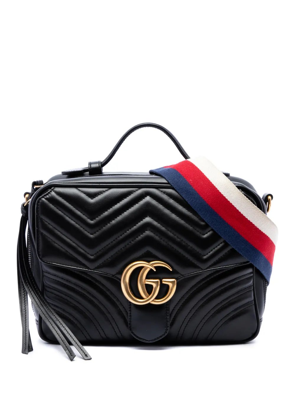 2016-2026 Small GG Marmont Matelasse Calfskin Sylvie Top Handle satchel