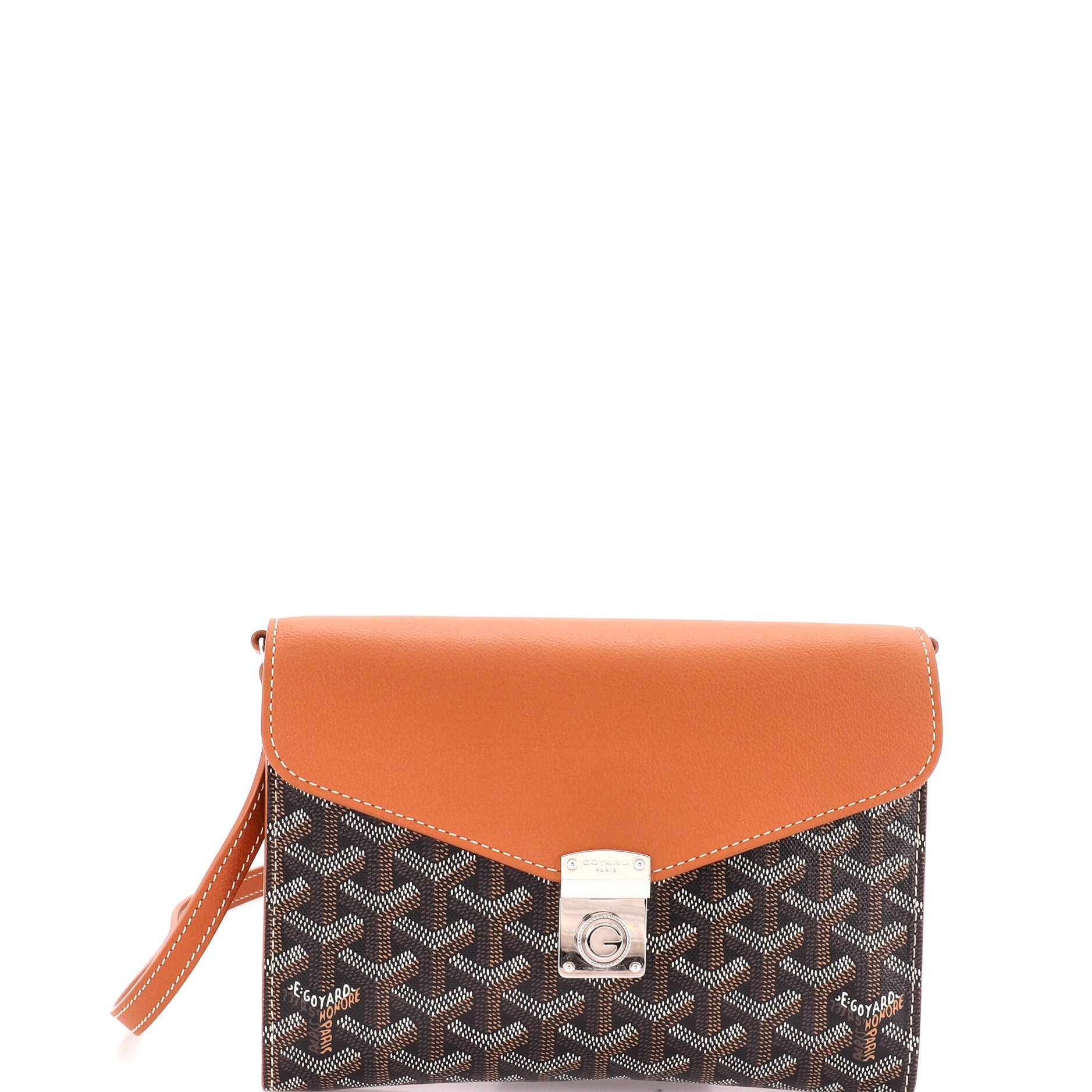 Chypre Wallet on Strap Coated Canvas with Leather