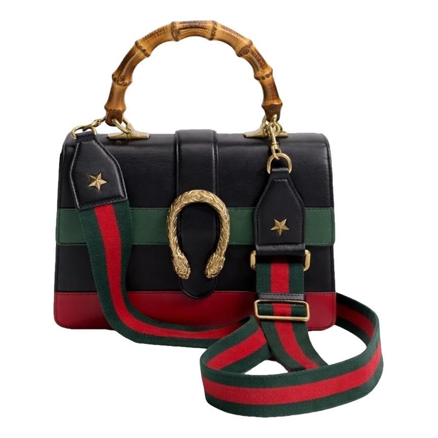 Bamboo leather handbag