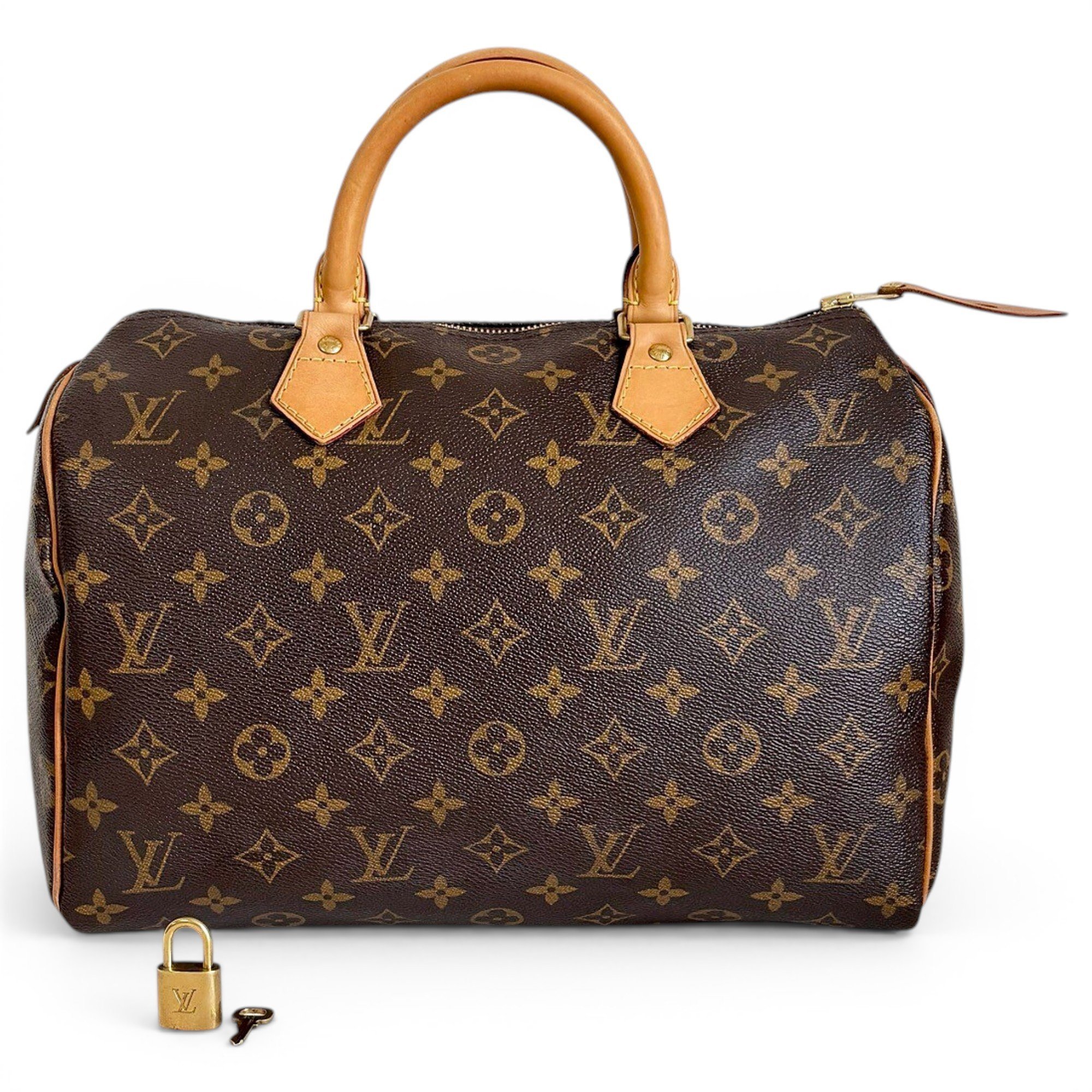 Speedy leather handbag