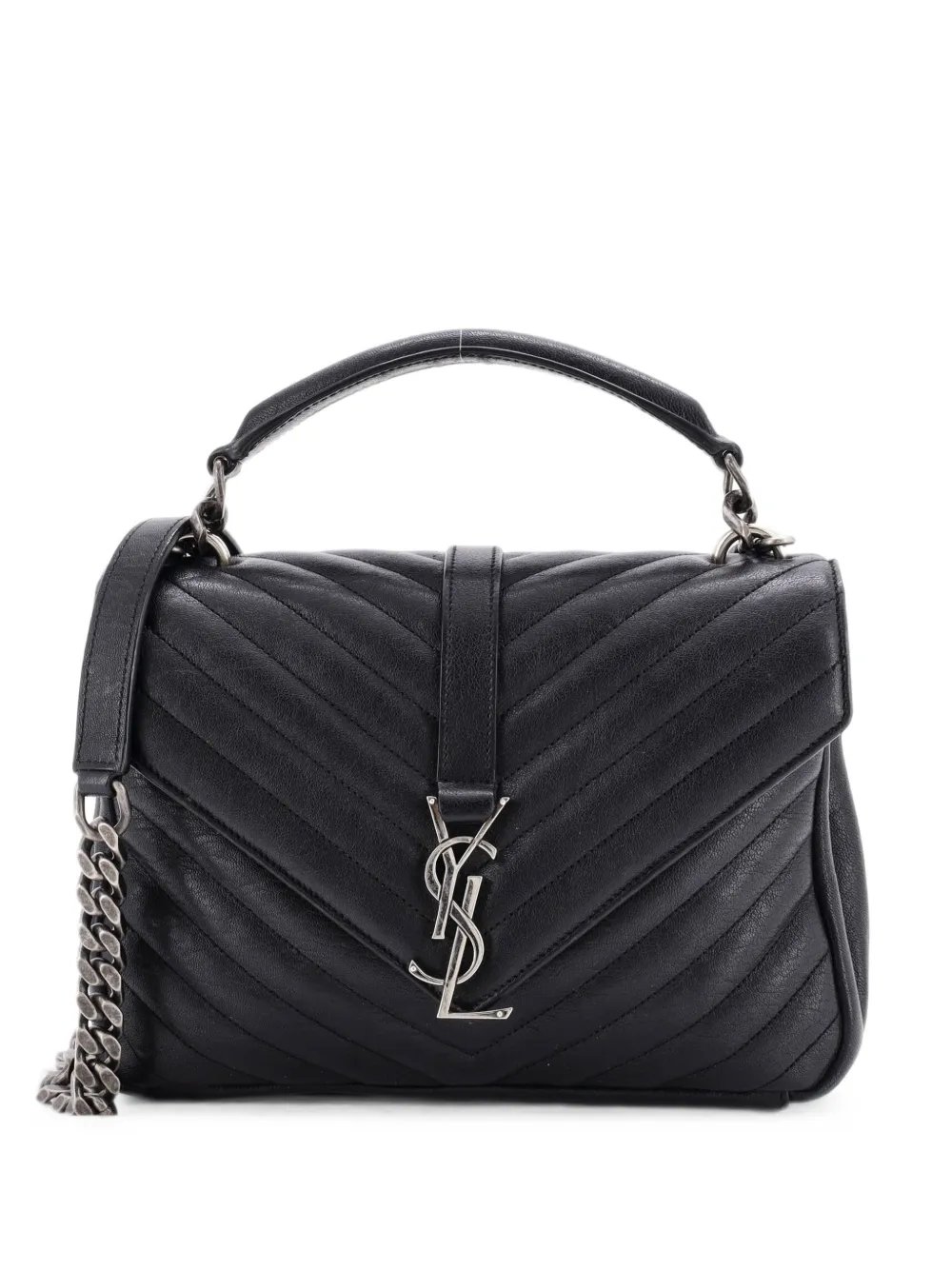 Classic Monogram College Bag Matelasse Chevron Leather Medium crossbody bag