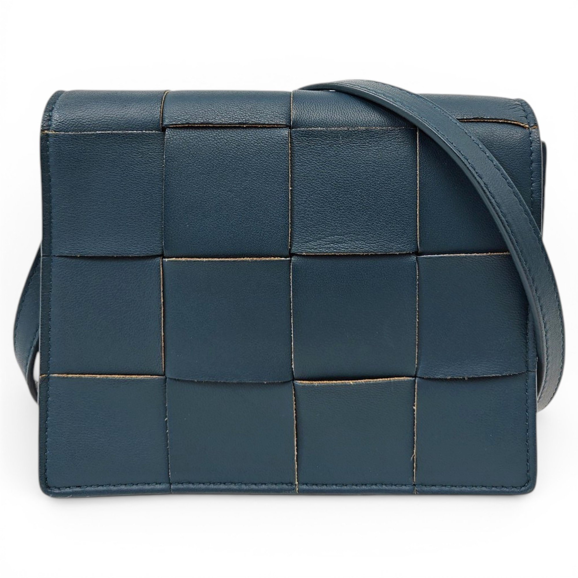 Cassette leather handbag