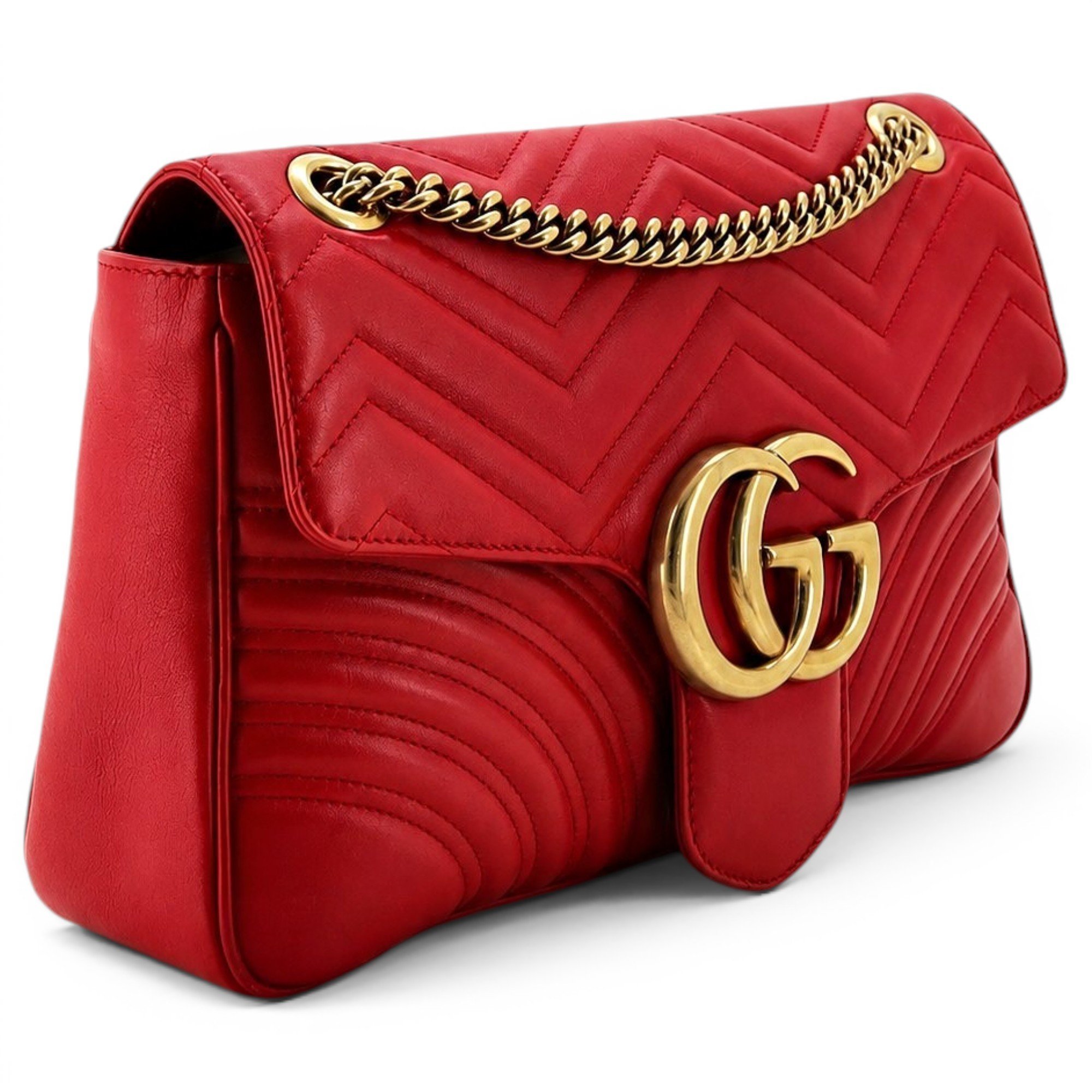 GG Marmont Flap leather crossbody bag