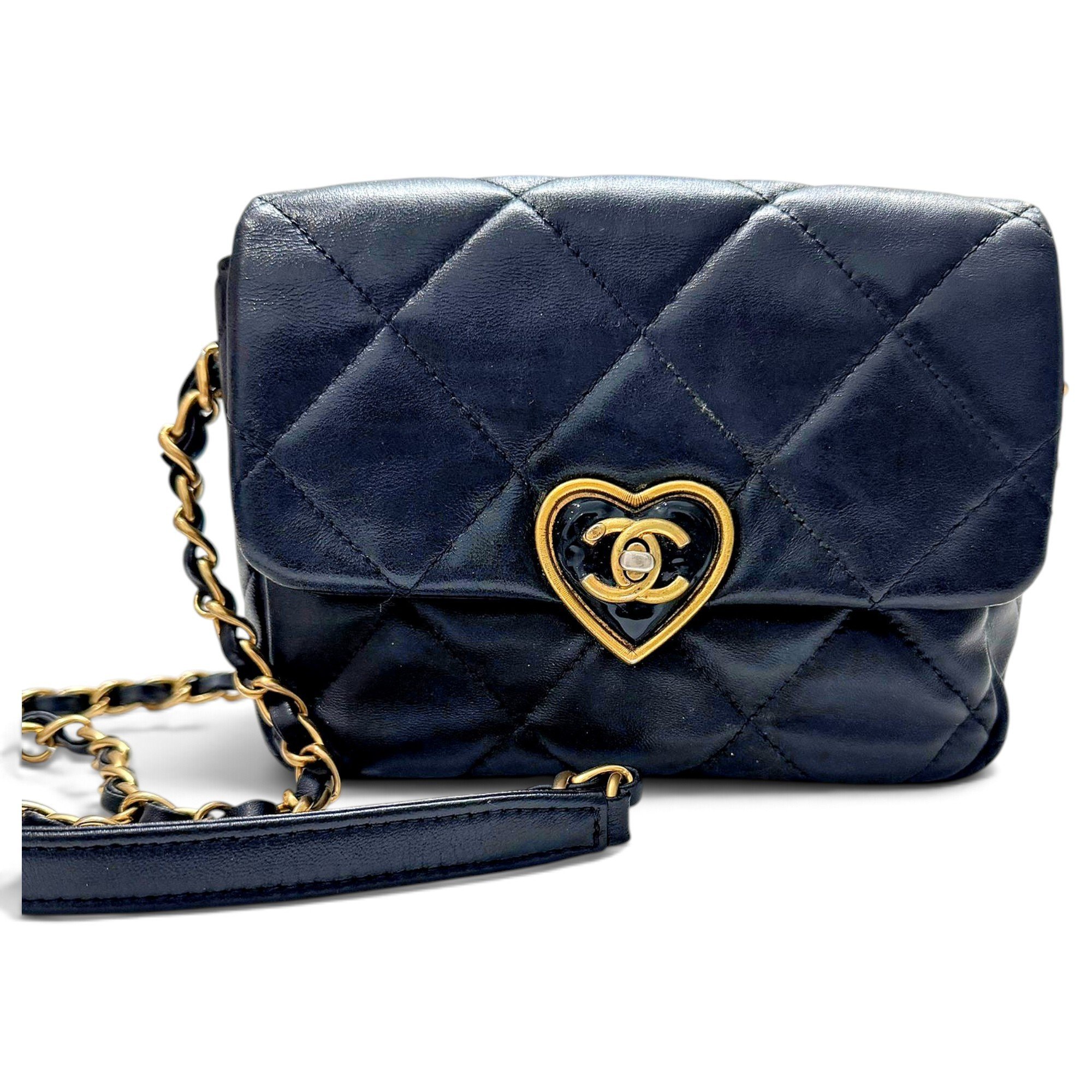 Leather clutch bag