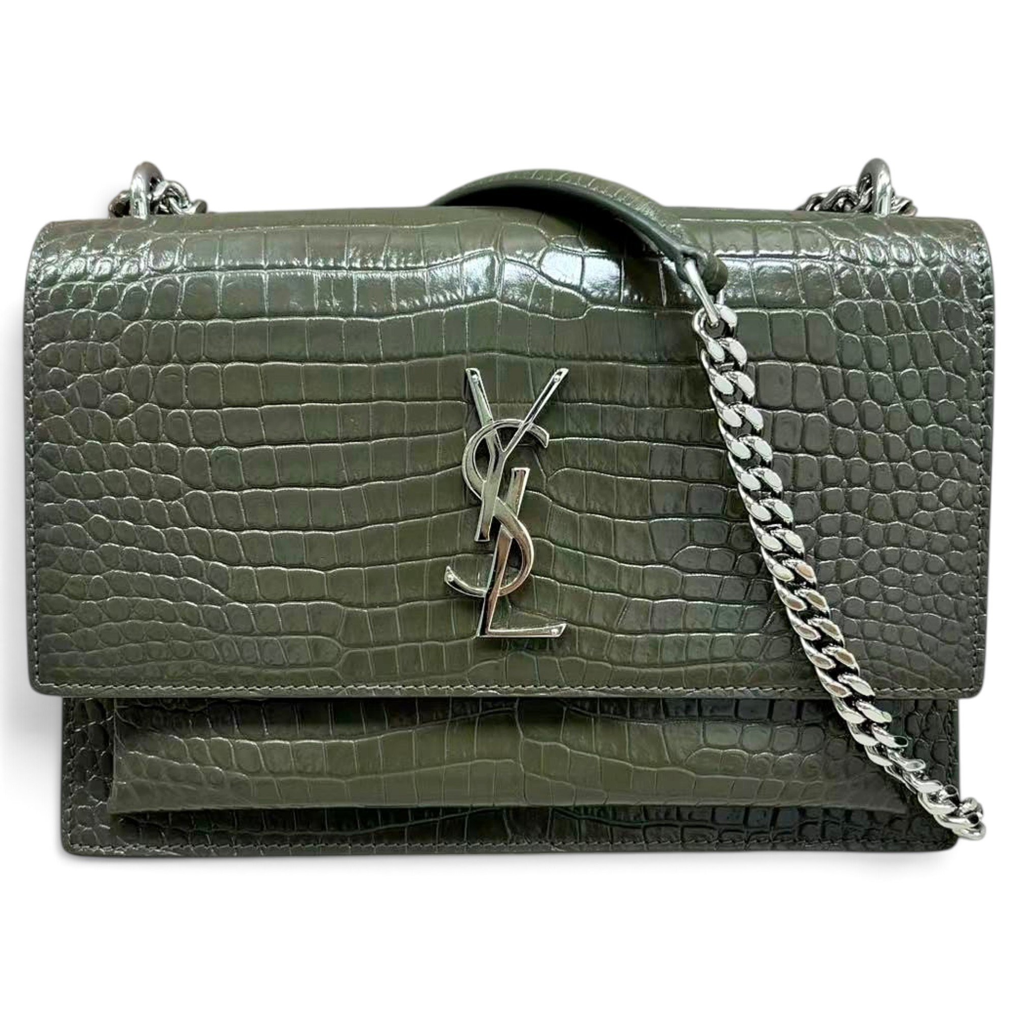 Sunset leather crossbody bag