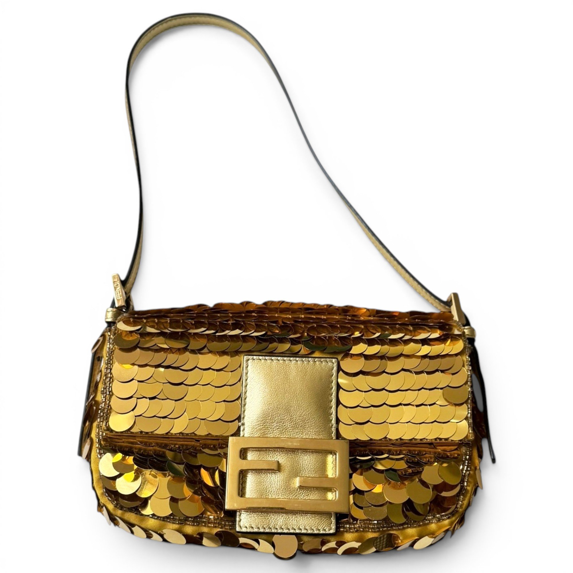 Baguette glitter handbag