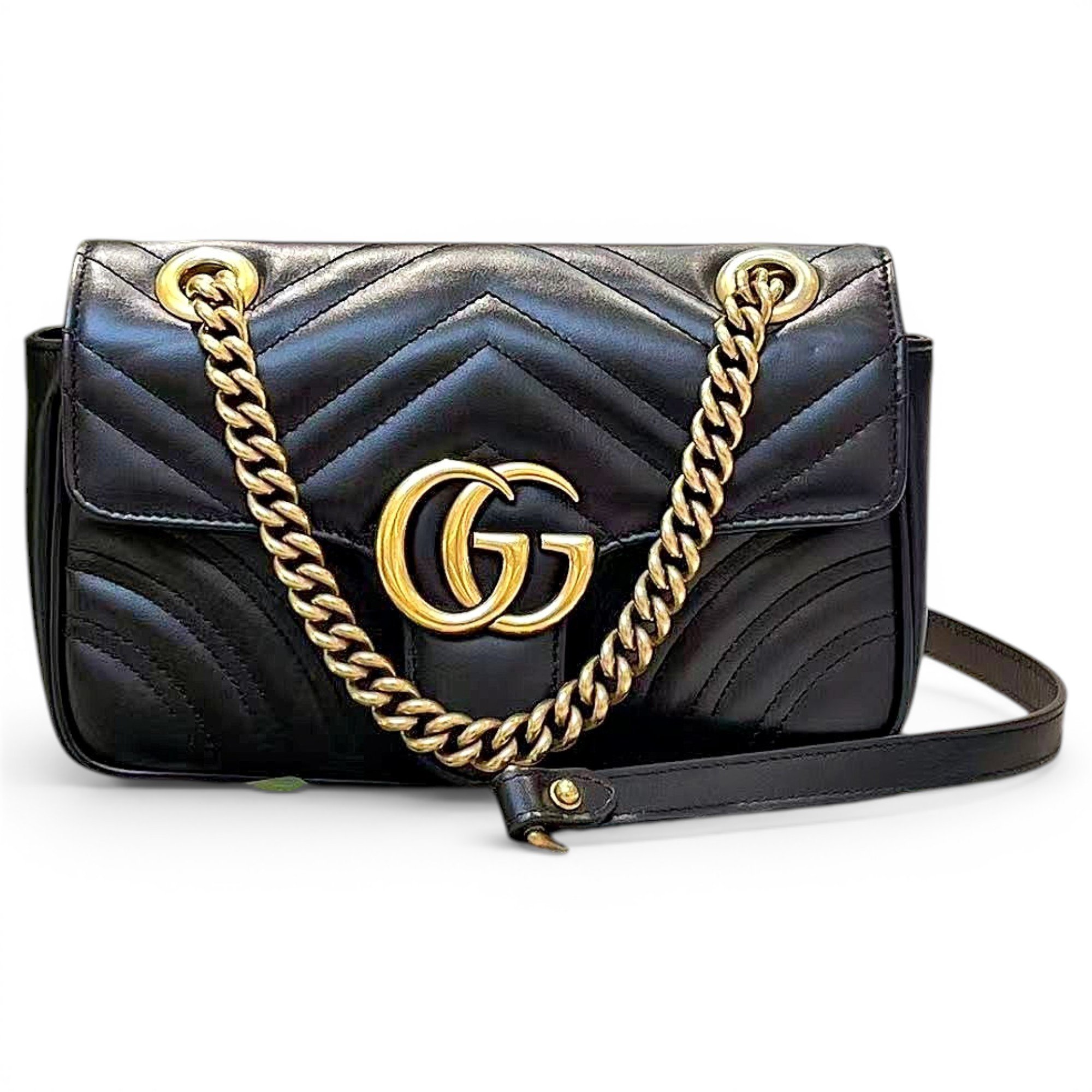 GG Marmont Flap leather handbag